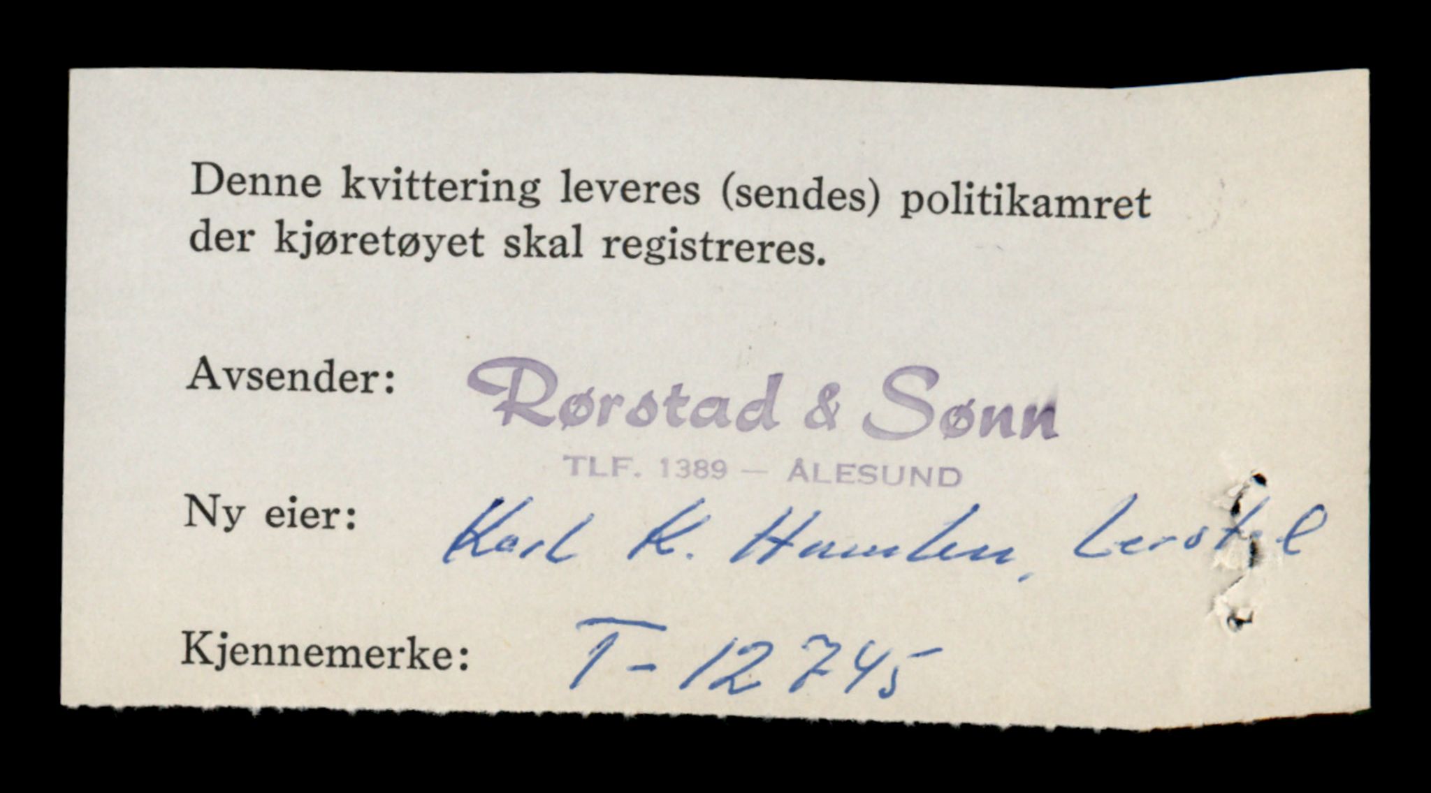 Møre og Romsdal vegkontor - Ålesund trafikkstasjon, AV/SAT-A-4099/F/Fe/L0035: Registreringskort for kjøretøy T 12653 - T 12829, 1927-1998, s. 1777