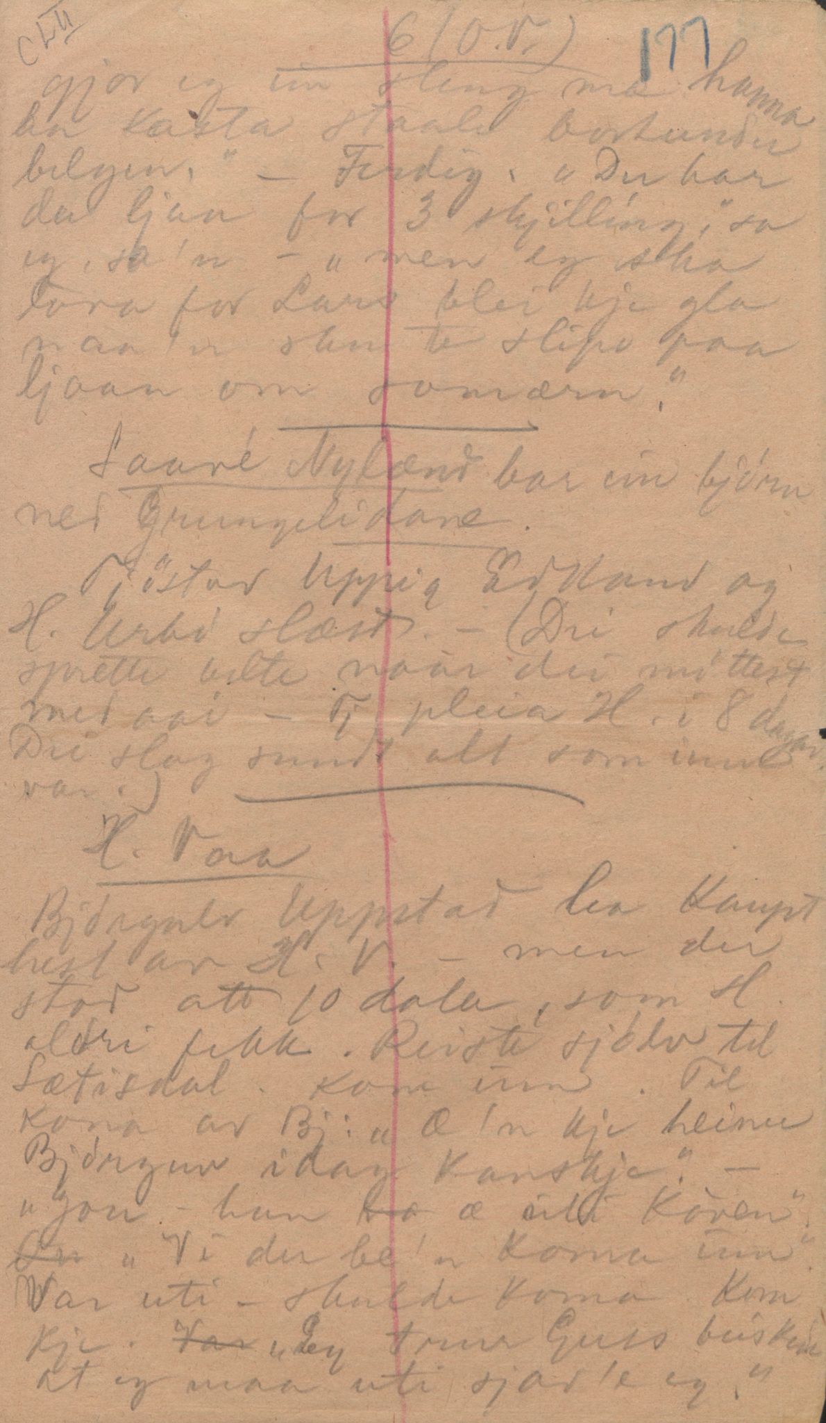 Rikard Berge, TEMU/TGM-A-1003/F/L0004/0049: 101-159 / 152 Om bygdefolk. Stev om jente. Blodstemming, 1904-1906, s. 177