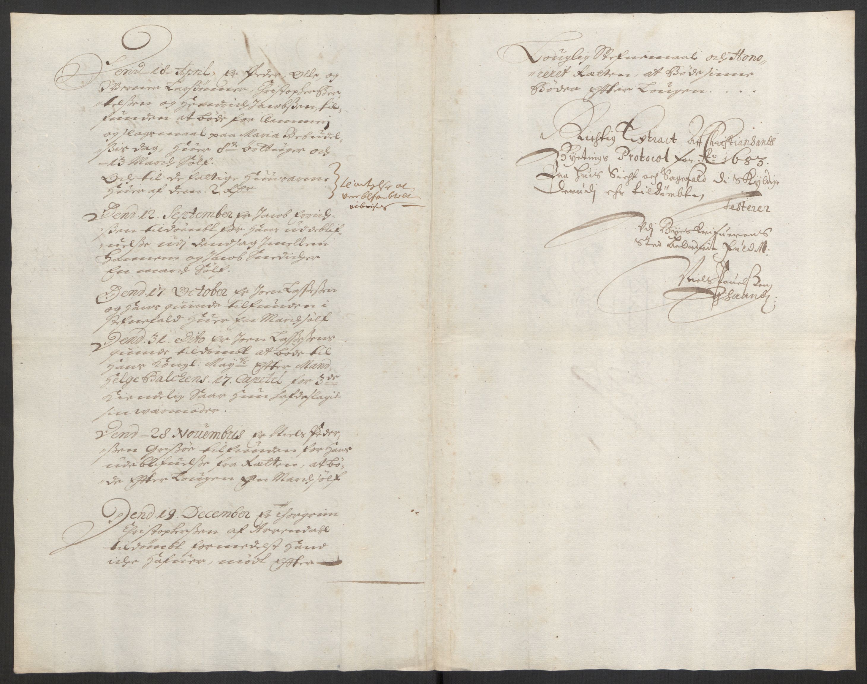 Rentekammeret inntil 1814, Reviderte regnskaper, Byregnskaper, RA/EA-4066/R/Rm/L0285: [M18] Sikt og sakefall, 1681-1718, s. 30