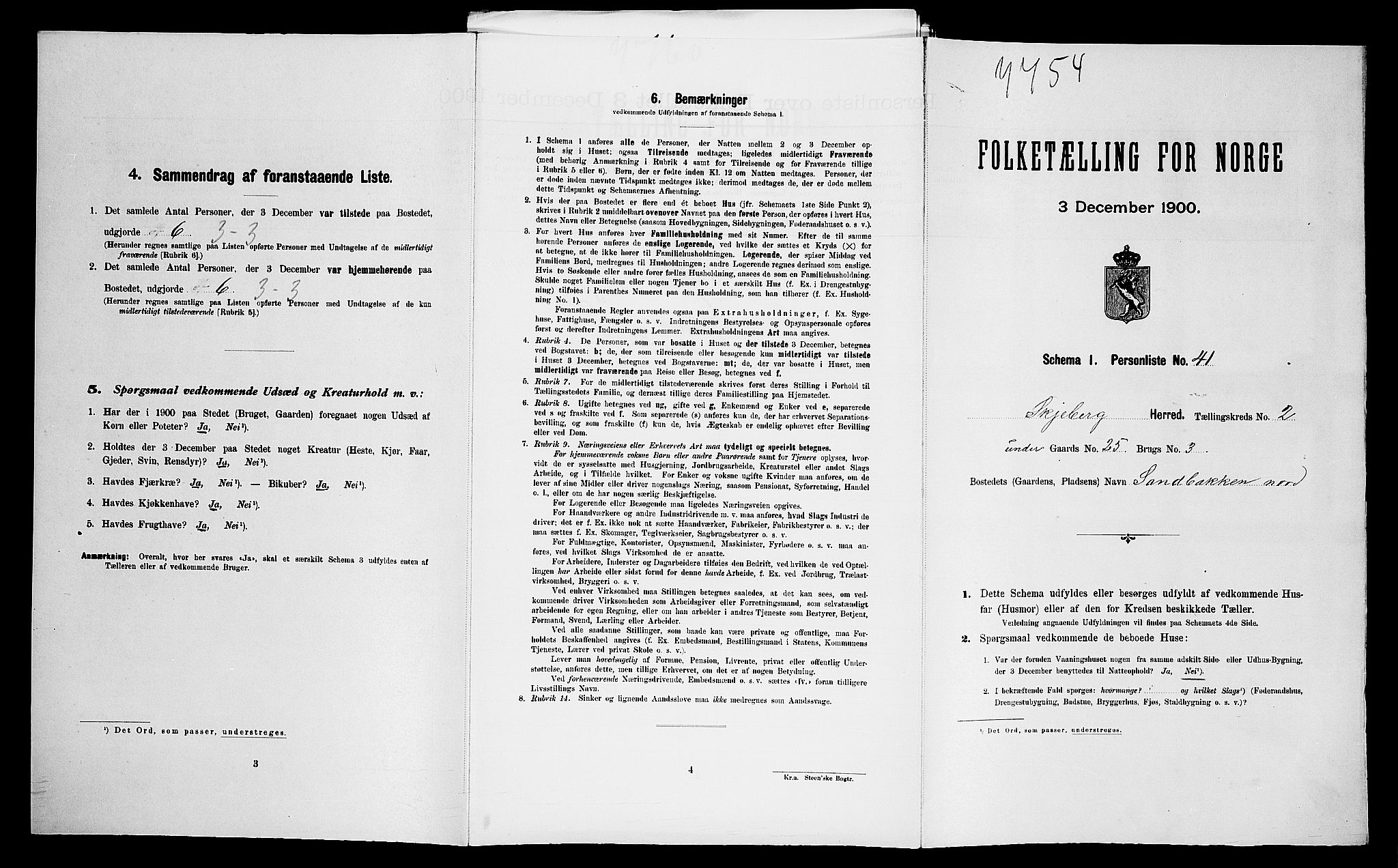 SAO, Folketelling 1900 for 0115 Skjeberg herred, 1900, s. 557