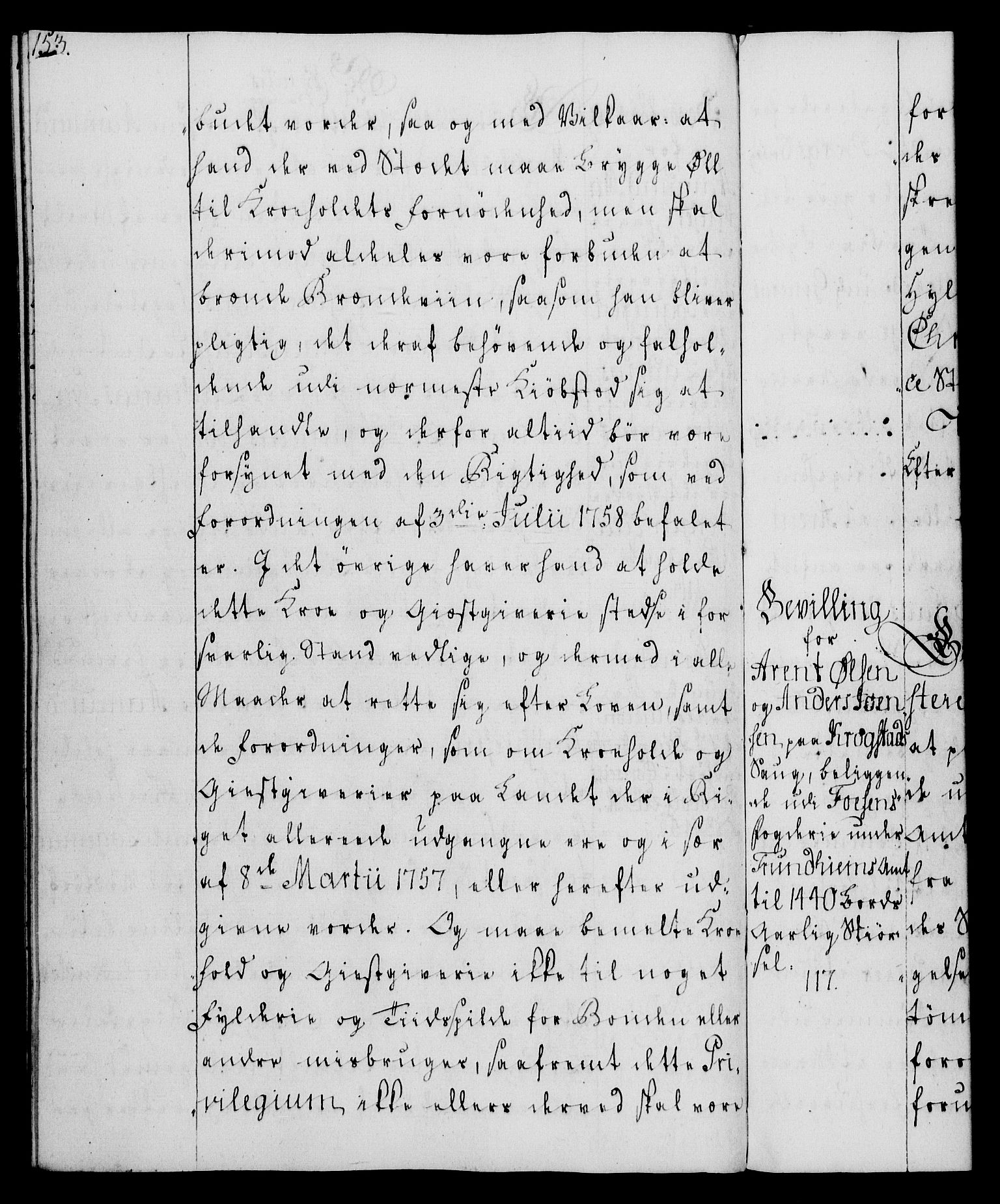 Rentekammeret, Kammerkanselliet, AV/RA-EA-3111/G/Gg/Gga/L0008: Norsk ekspedisjonsprotokoll med register (merket RK 53.8), 1768-1771, s. 153