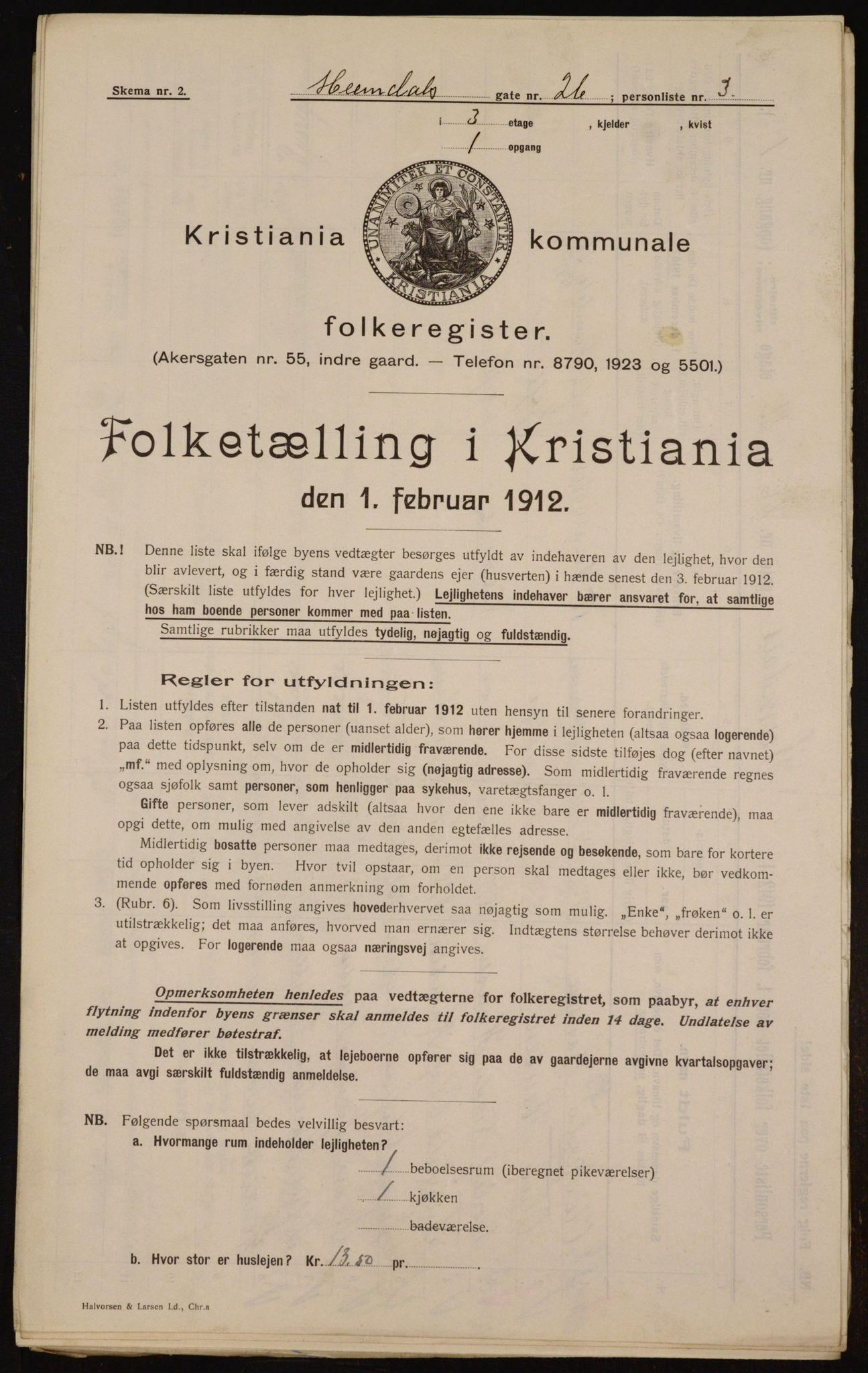 OBA, Kommunal folketelling 1.2.1912 for Kristiania, 1912, s. 37234
