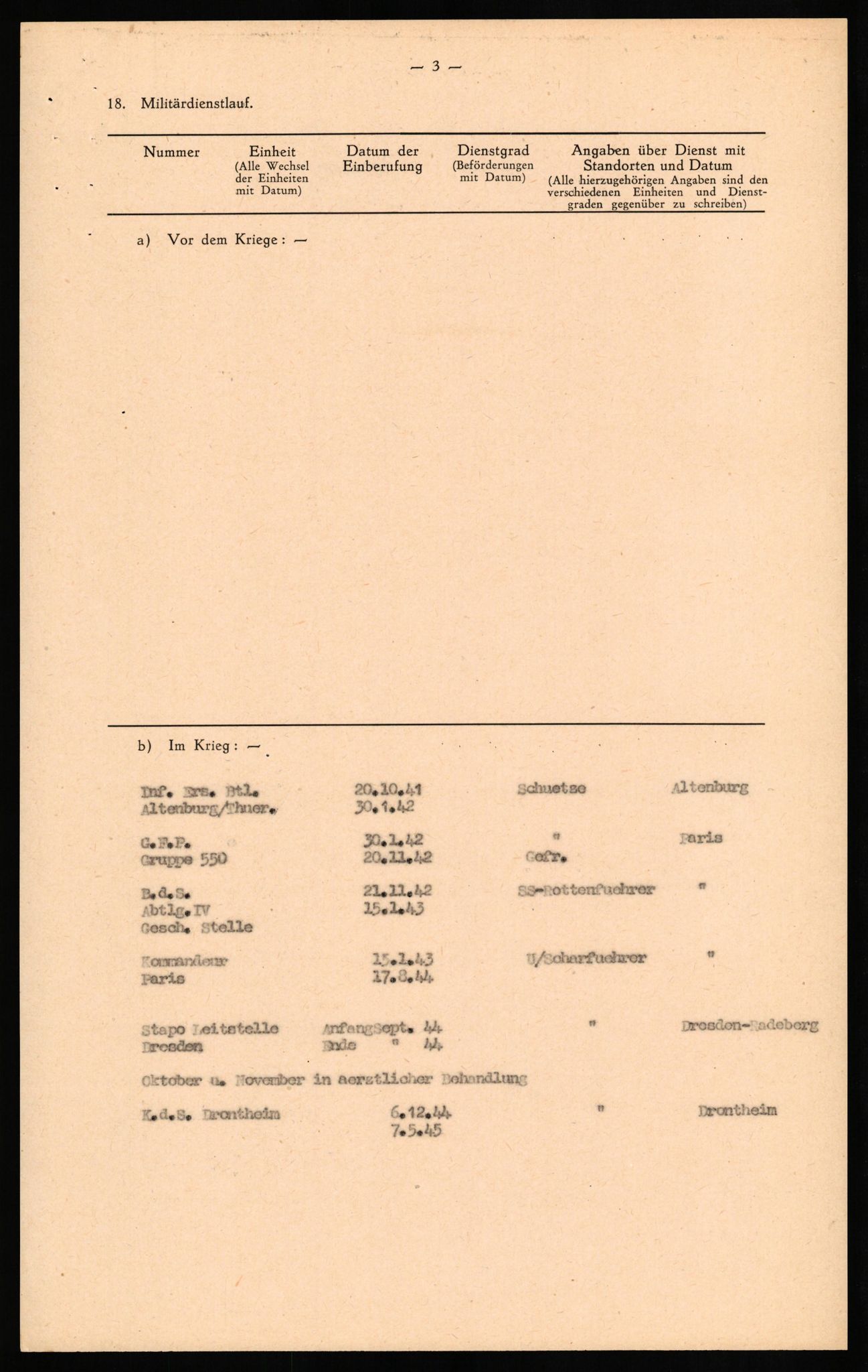 Forsvaret, Forsvarets overkommando II, AV/RA-RAFA-3915/D/Db/L0020: CI Questionaires. Tyske okkupasjonsstyrker i Norge. Tyskere., 1945-1946, s. 75