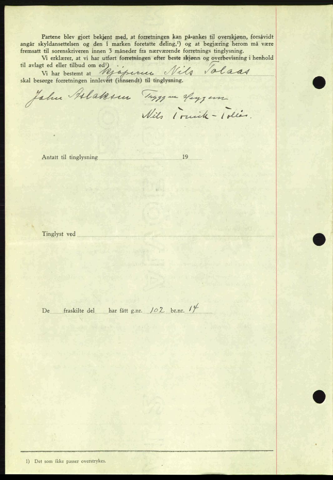 Romsdal sorenskriveri, AV/SAT-A-4149/1/2/2C: Pantebok nr. A6, 1938-1939, Dagboknr: 88/1939