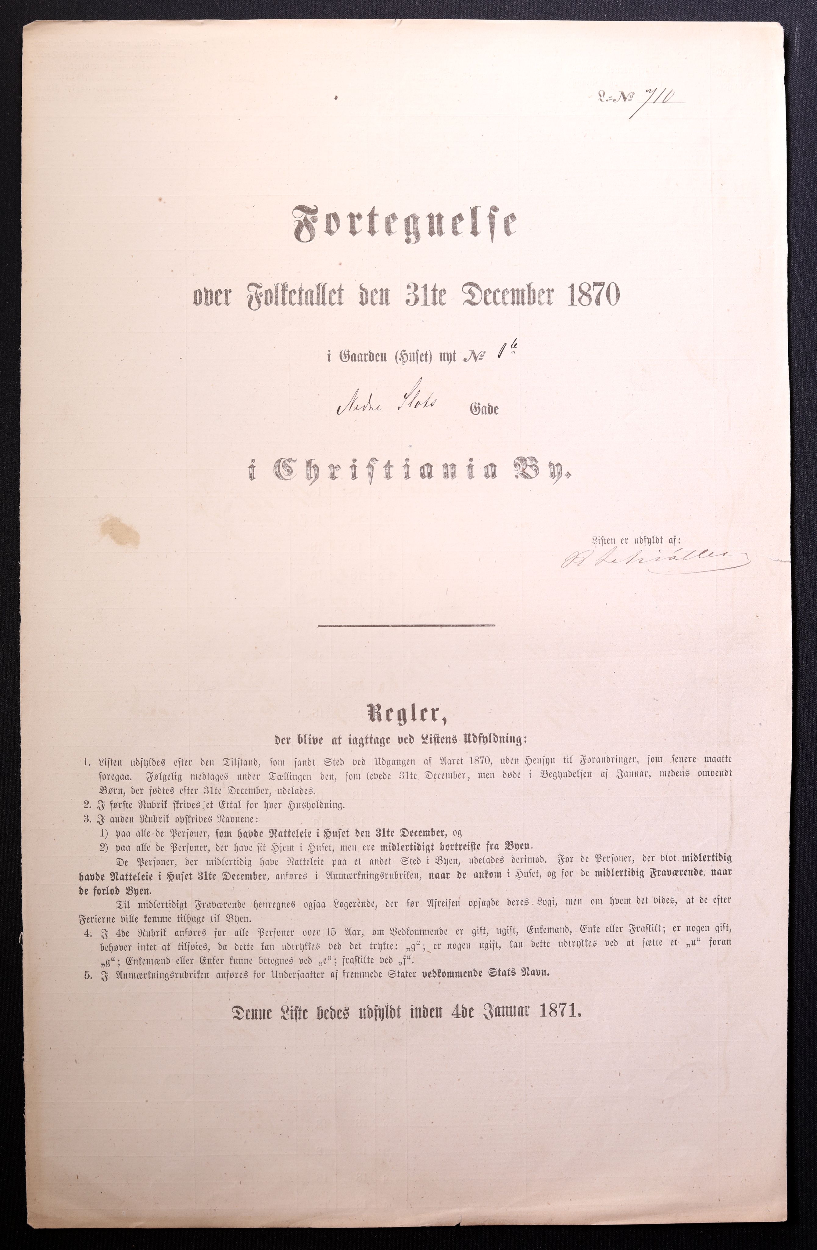 RA, Folketelling 1870 for 0301 Kristiania kjøpstad, 1870, s. 2474