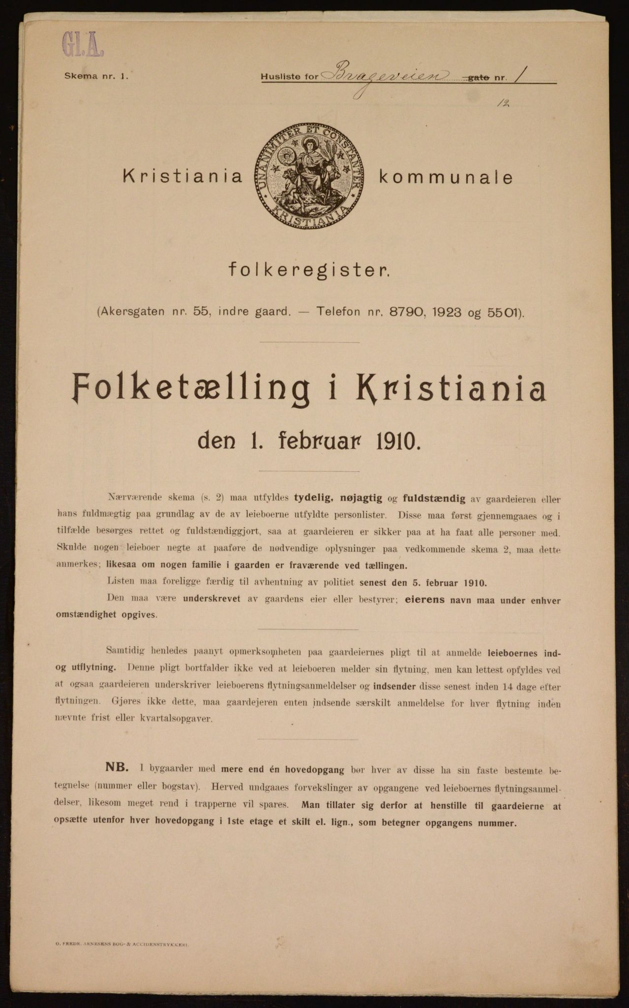OBA, Kommunal folketelling 1.2.1910 for Kristiania, 1910, s. 7735
