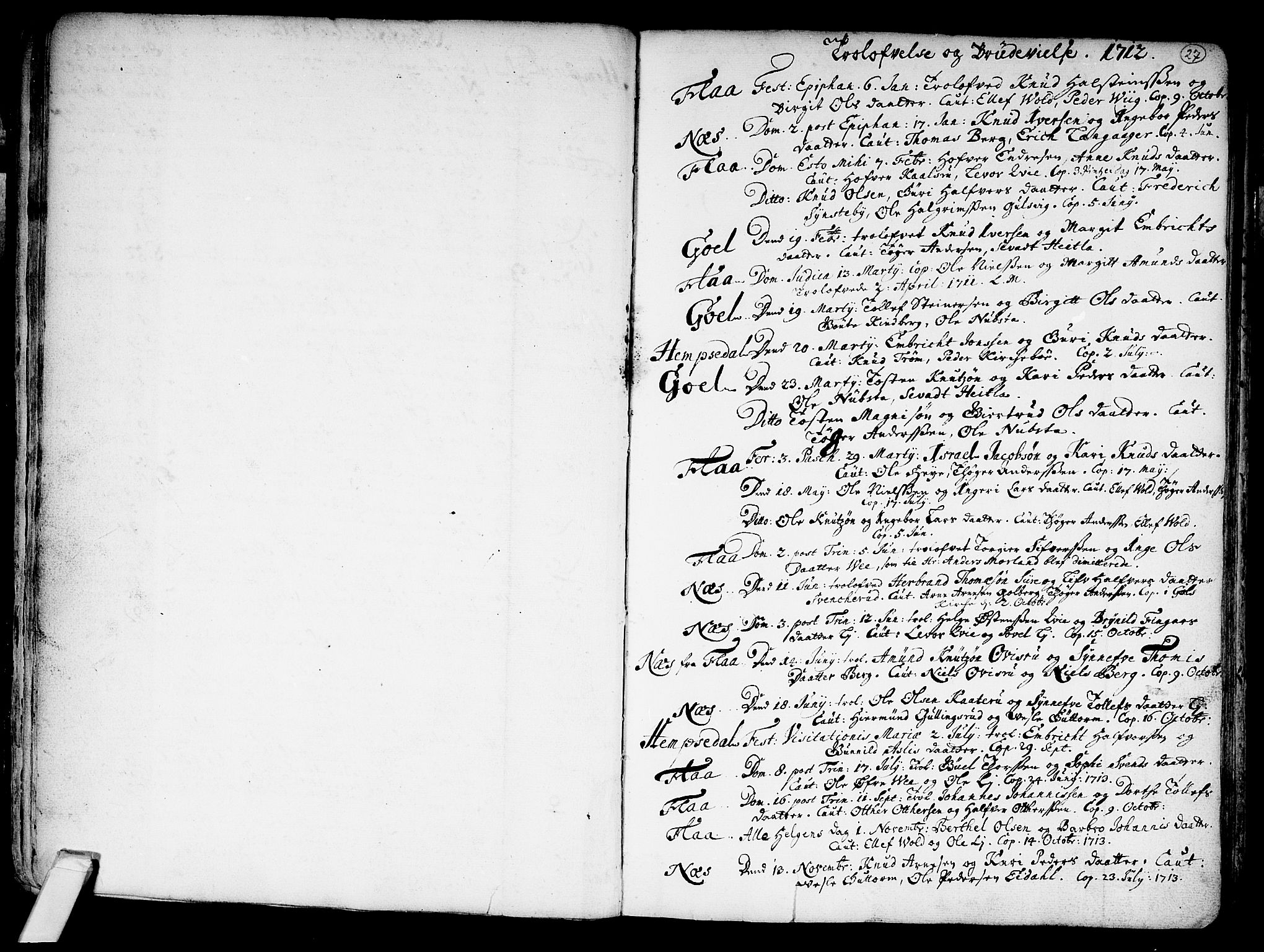 Nes kirkebøker, SAKO/A-236/F/Fa/L0002: Ministerialbok nr. 2, 1707-1759, s. 27