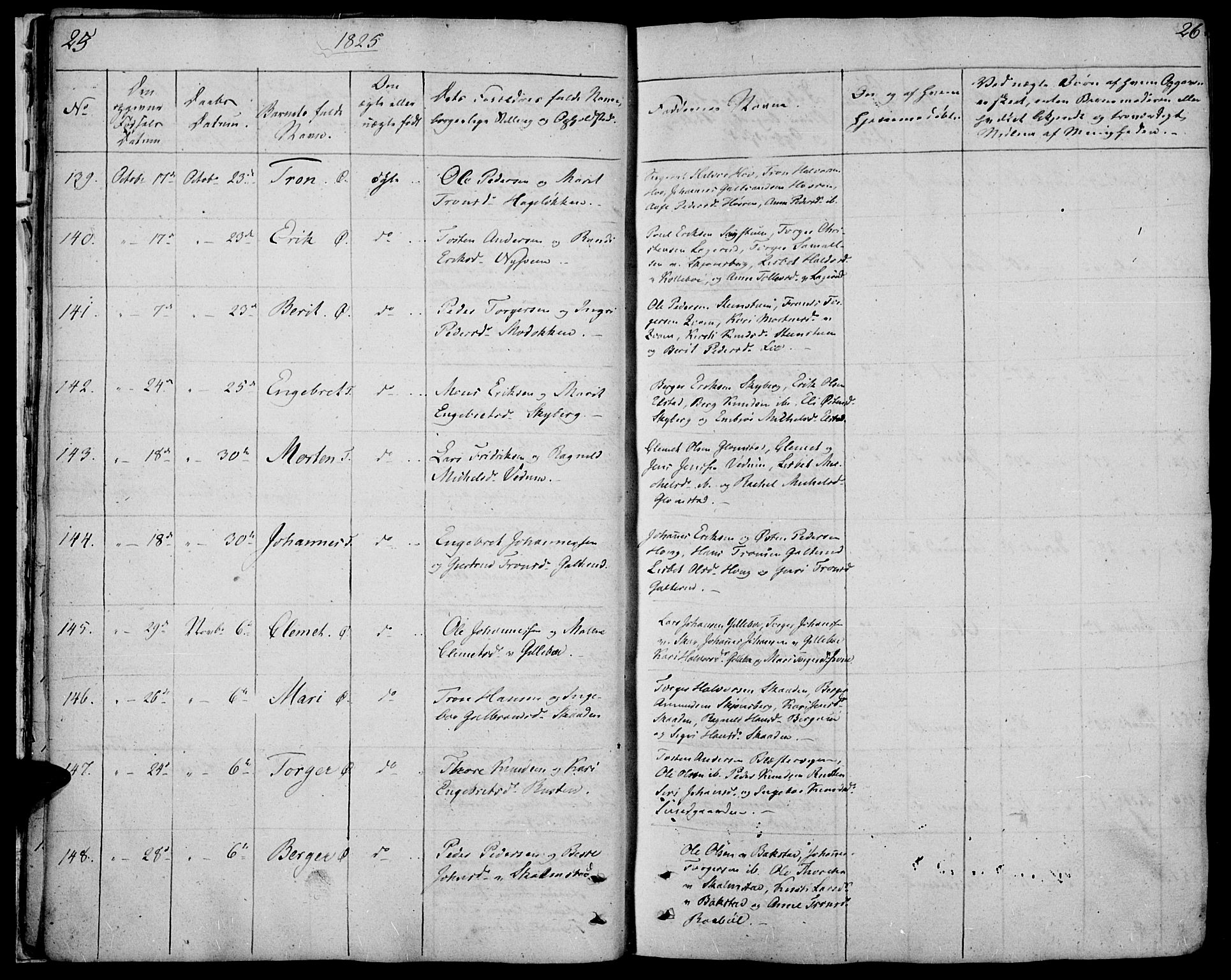 Øyer prestekontor, SAH/PREST-084/H/Ha/Haa/L0004: Ministerialbok nr. 4, 1824-1841, s. 25-26