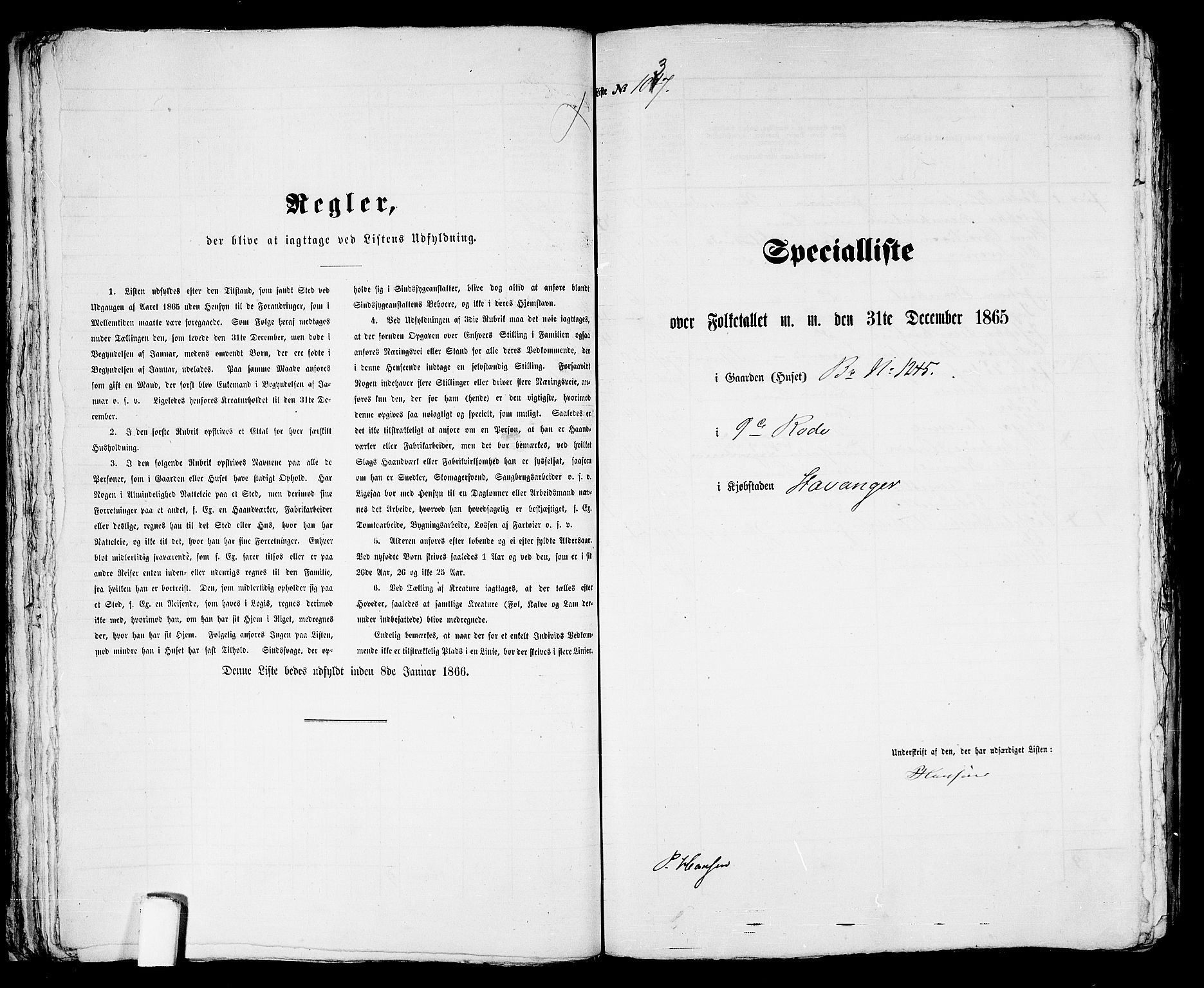 RA, Folketelling 1865 for 1103 Stavanger kjøpstad, 1865, s. 2098