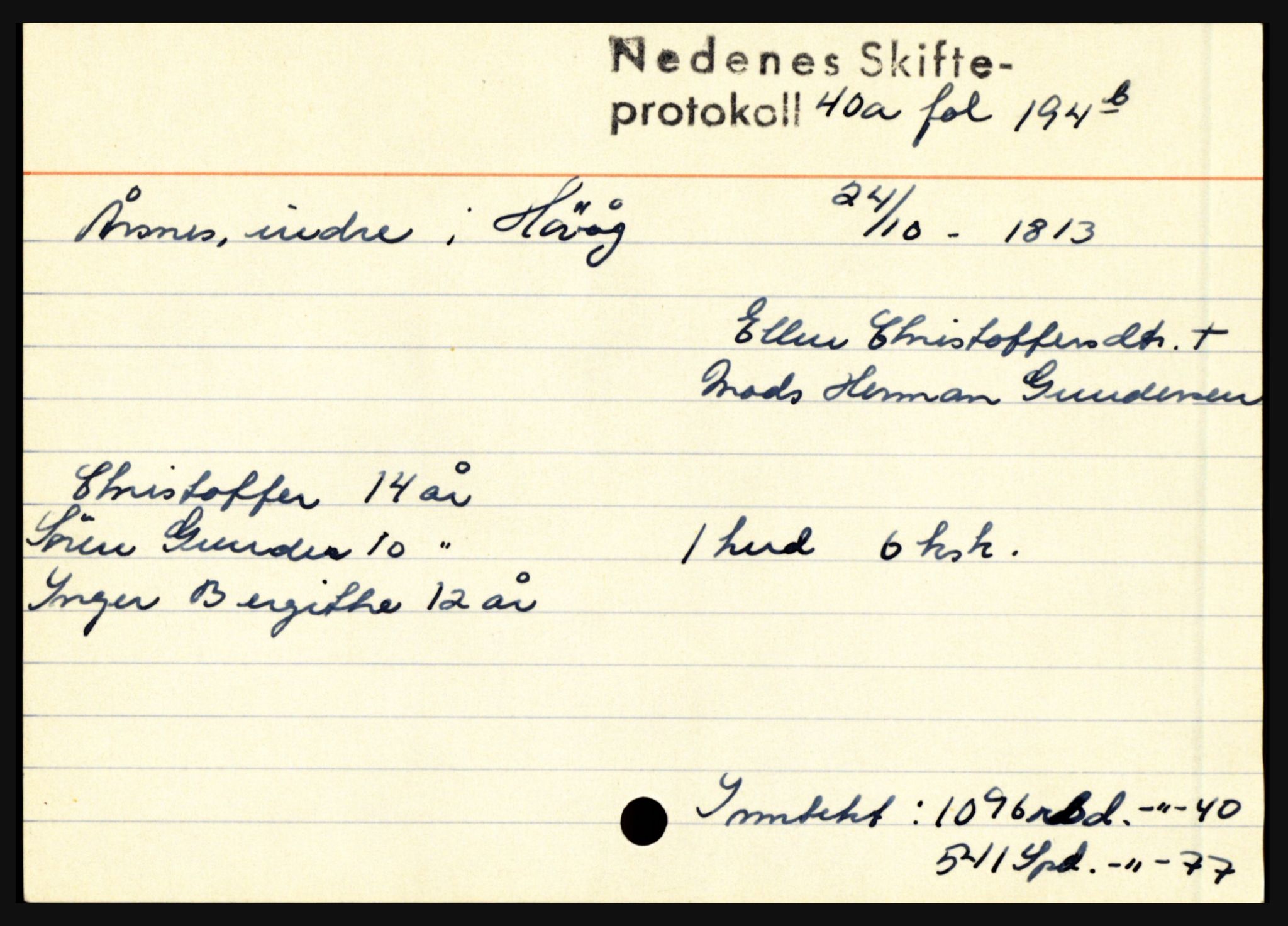 Nedenes sorenskriveri før 1824, AV/SAK-1221-0007/H, s. 35153