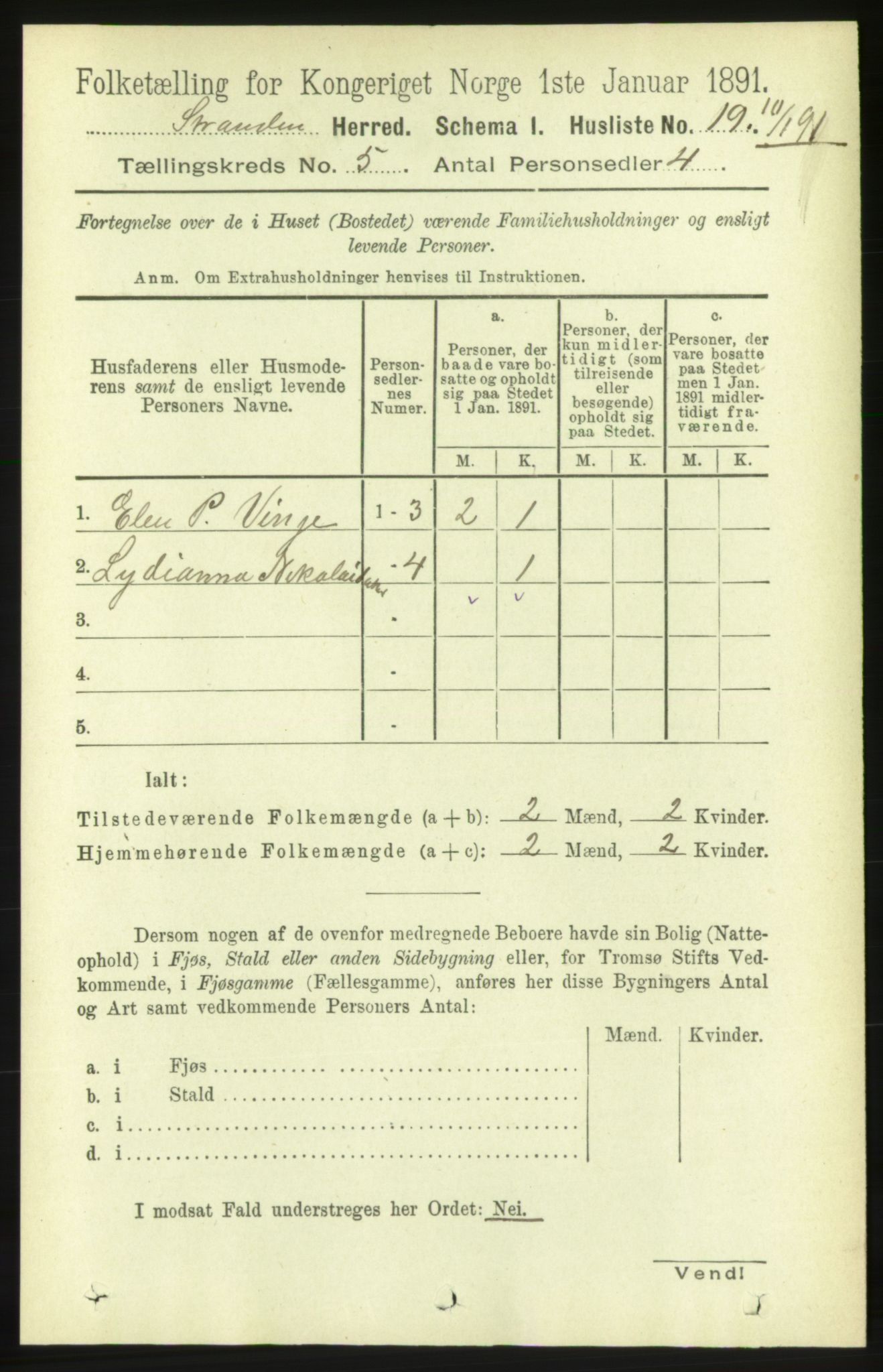 RA, Folketelling 1891 for 1525 Stranda herred, 1891, s. 980