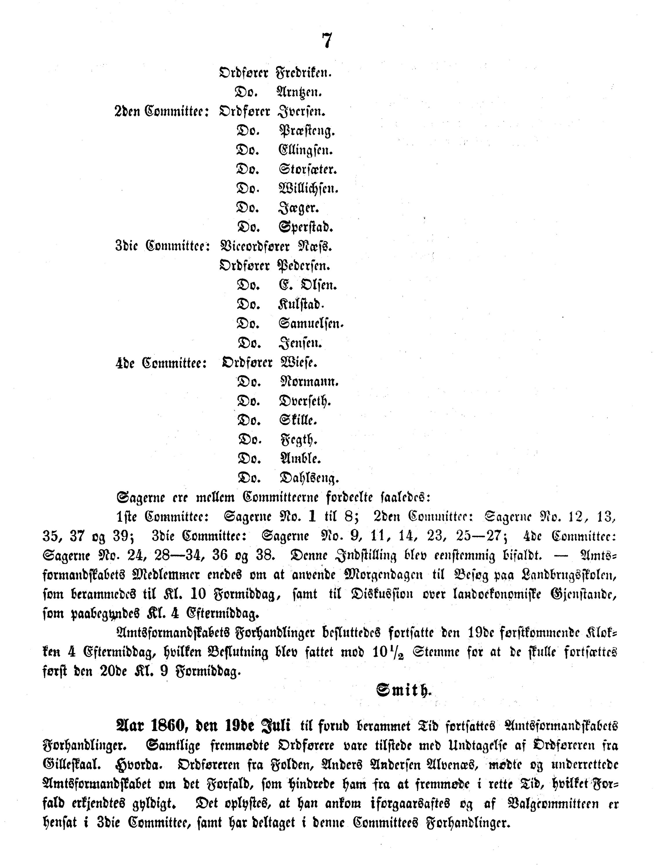 Nordland Fylkeskommune. Fylkestinget, AIN/NFK-17/176/A/Ac/L0003: Fylkestingsforhandlinger 1850-1860, 1850-1860