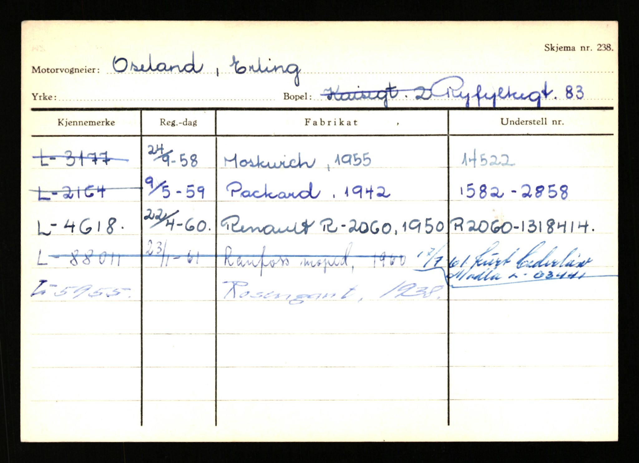 Stavanger trafikkstasjon, SAST/A-101942/0/H/L0029: Omdal - Polaris, 1930-1971, s. 837