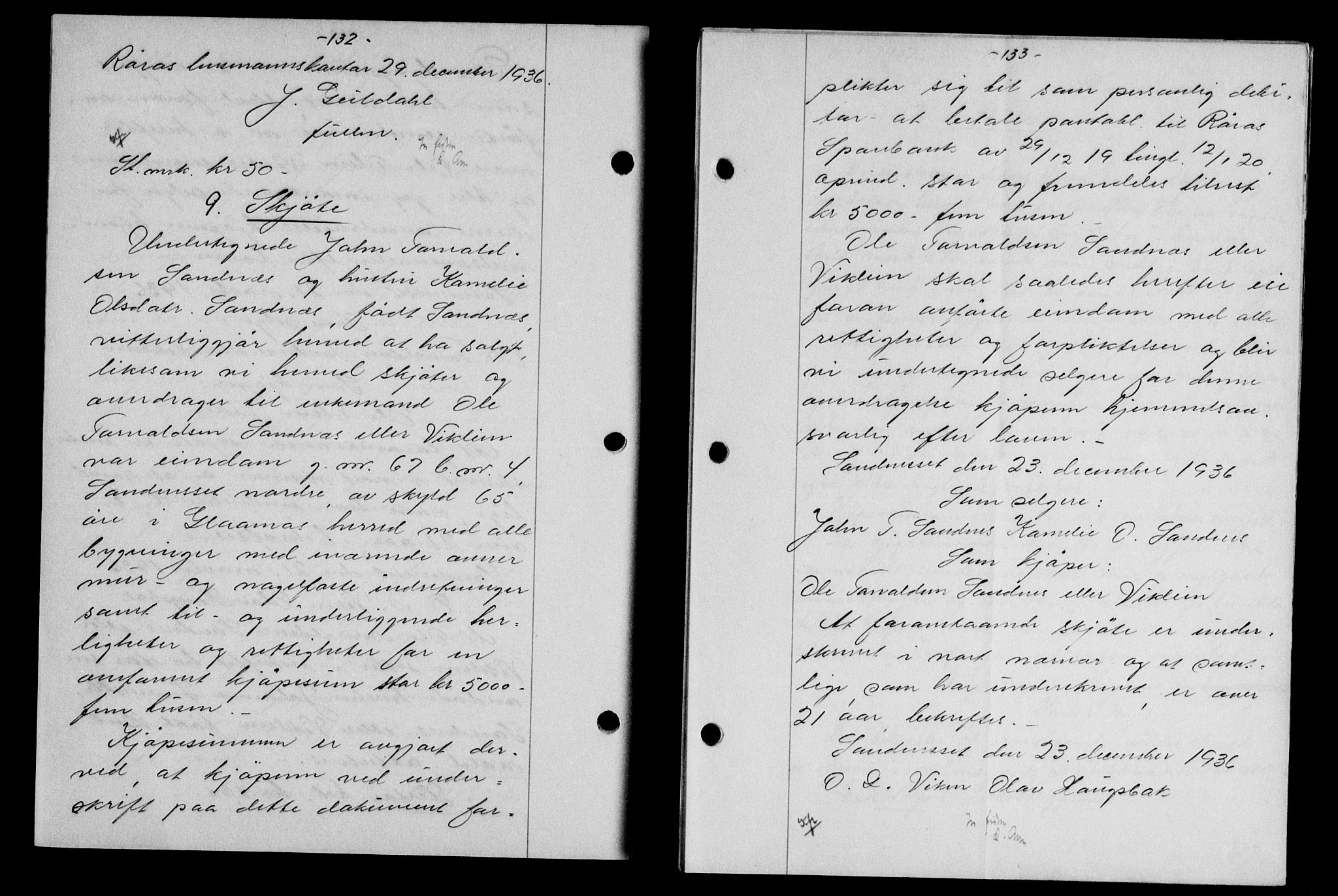 Gauldal sorenskriveri, SAT/A-0014/1/2/2C/L0046: Pantebok nr. 49-50, 1936-1937, Dagboknr: 9/1937