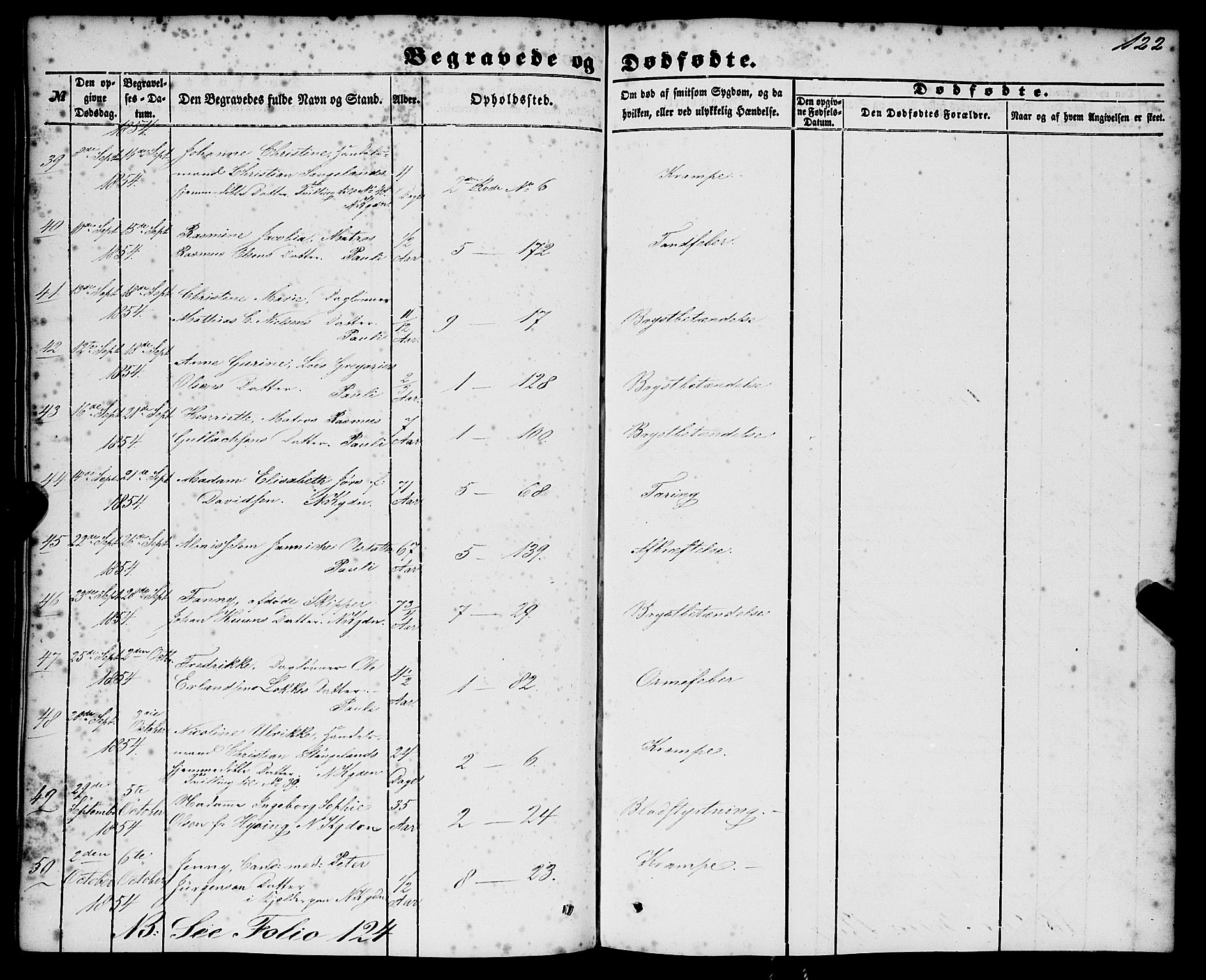 Nykirken Sokneprestembete, AV/SAB-A-77101/H/Haa/L0042: Ministerialbok nr. E 2, 1850-1868, s. 122