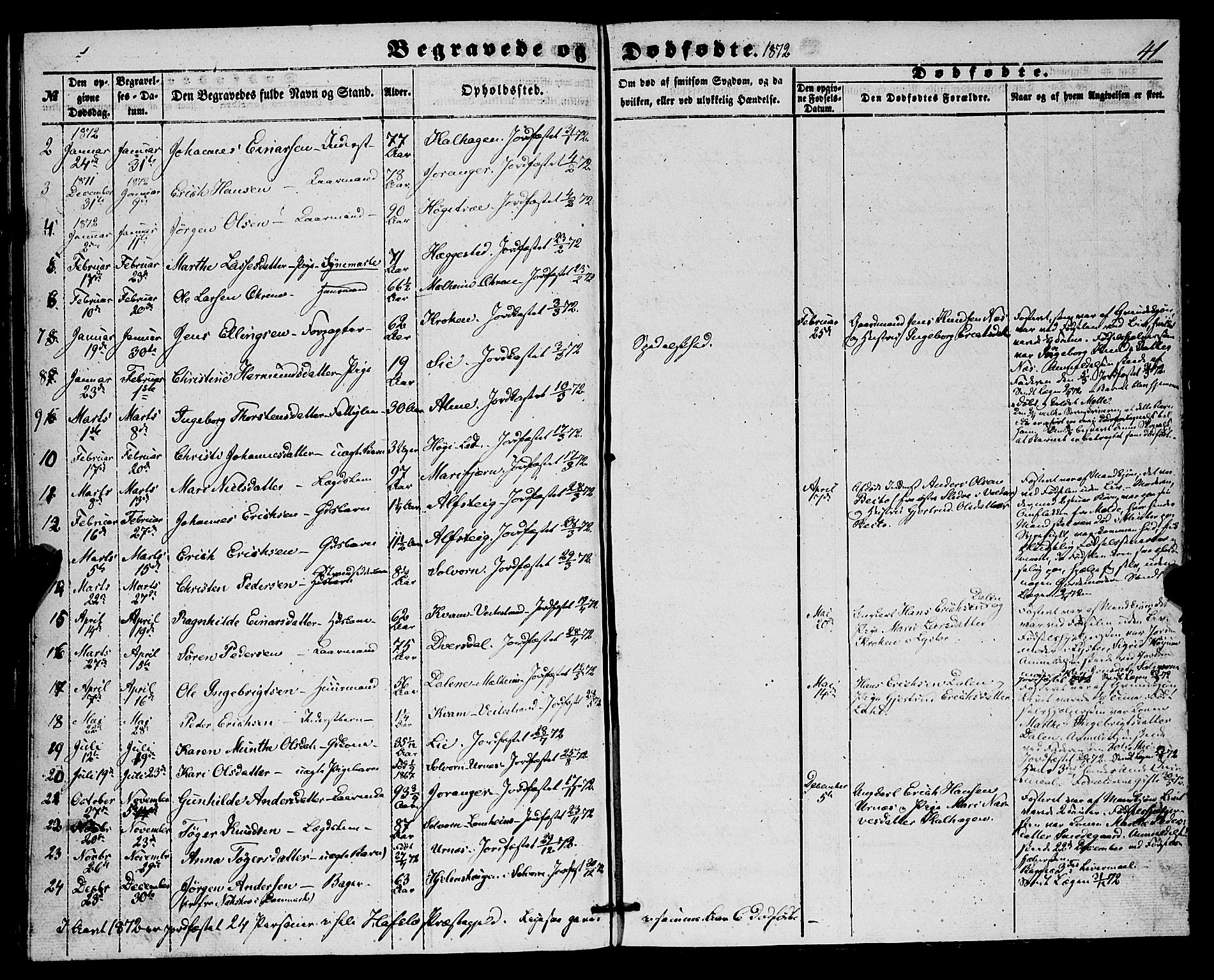 Hafslo sokneprestembete, AV/SAB-A-80301/H/Haa/Haaa/L0010: Ministerialbok nr. A 10, 1853-1876, s. 41
