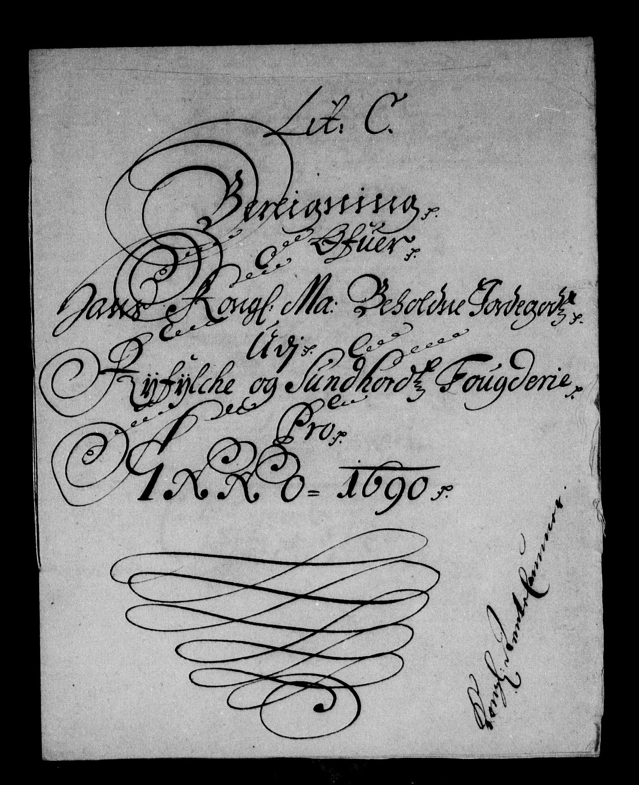 Rentekammeret inntil 1814, Reviderte regnskaper, Stiftamtstueregnskaper, Bergen stiftamt, AV/RA-EA-6043/R/Rc/L0092: Bergen stiftamt, 1689-1690