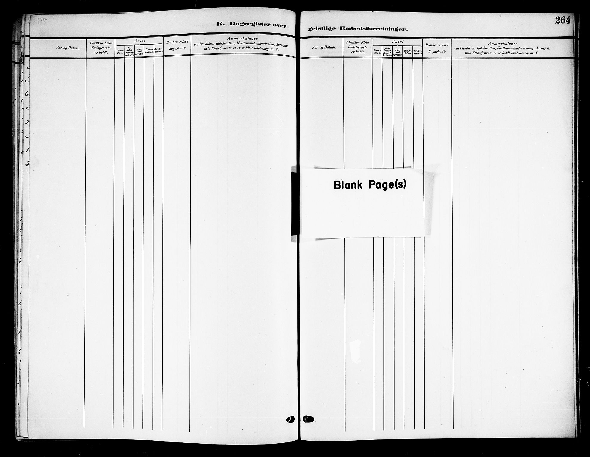 Ministerialprotokoller, klokkerbøker og fødselsregistre - Nordland, SAT/A-1459/813/L0214: Klokkerbok nr. 813C06, 1904-1917, s. 264