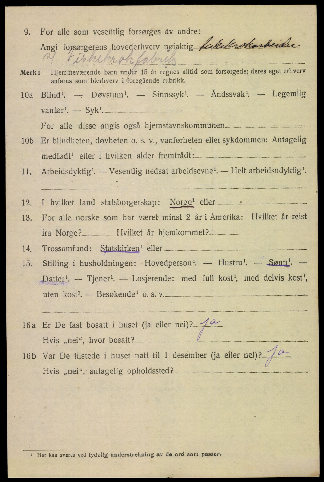 SAH, Folketelling 1920 for 0502 Gjøvik kjøpstad, 1920, s. 5285