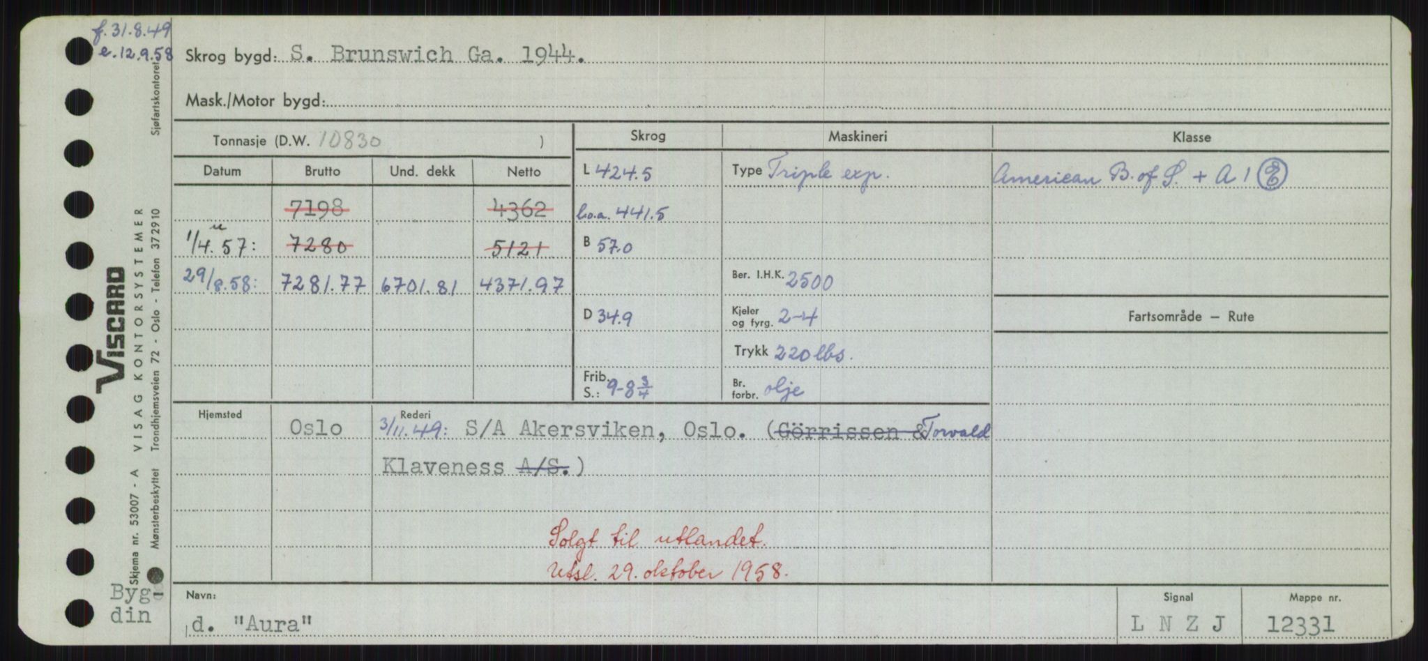 Sjøfartsdirektoratet med forløpere, Skipsmålingen, AV/RA-S-1627/H/Hd/L0002: Fartøy, Apa-Axe, s. 443