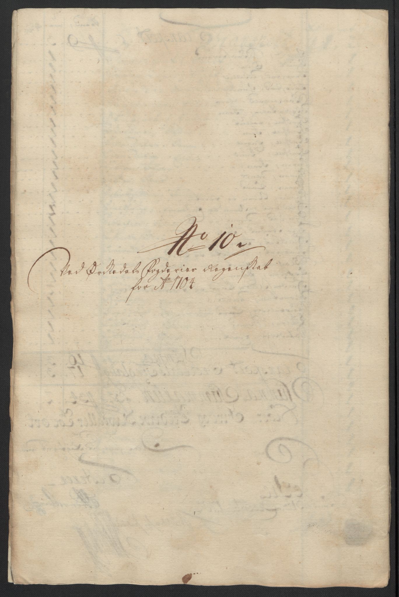 Rentekammeret inntil 1814, Reviderte regnskaper, Fogderegnskap, RA/EA-4092/R60/L3954: Fogderegnskap Orkdal og Gauldal, 1704, s. 156