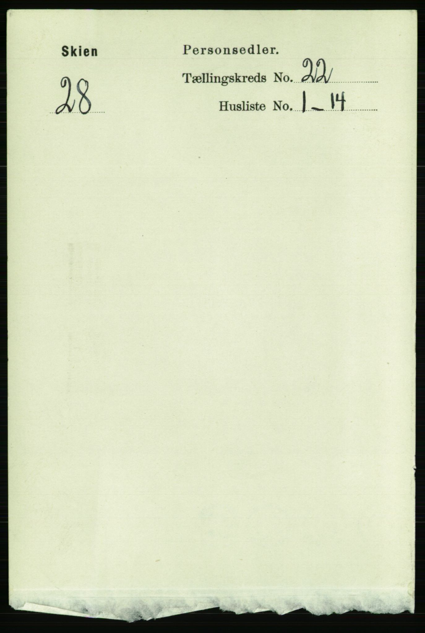 RA, Folketelling 1891 for 0806 Skien kjøpstad, 1891, s. 5668