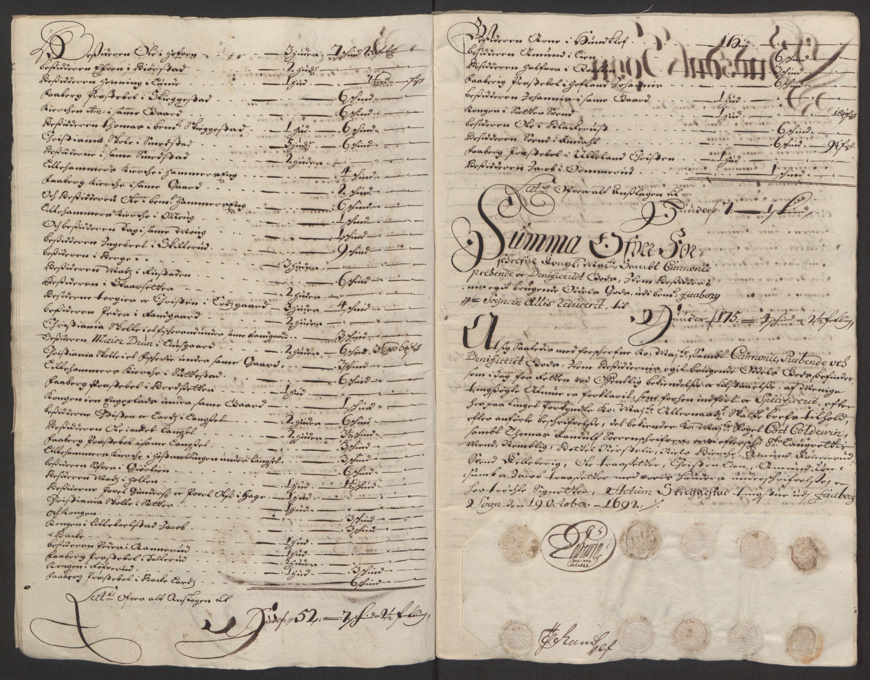 Rentekammeret inntil 1814, Reviderte regnskaper, Fogderegnskap, AV/RA-EA-4092/R17/L1166: Fogderegnskap Gudbrandsdal, 1690-1692, s. 74