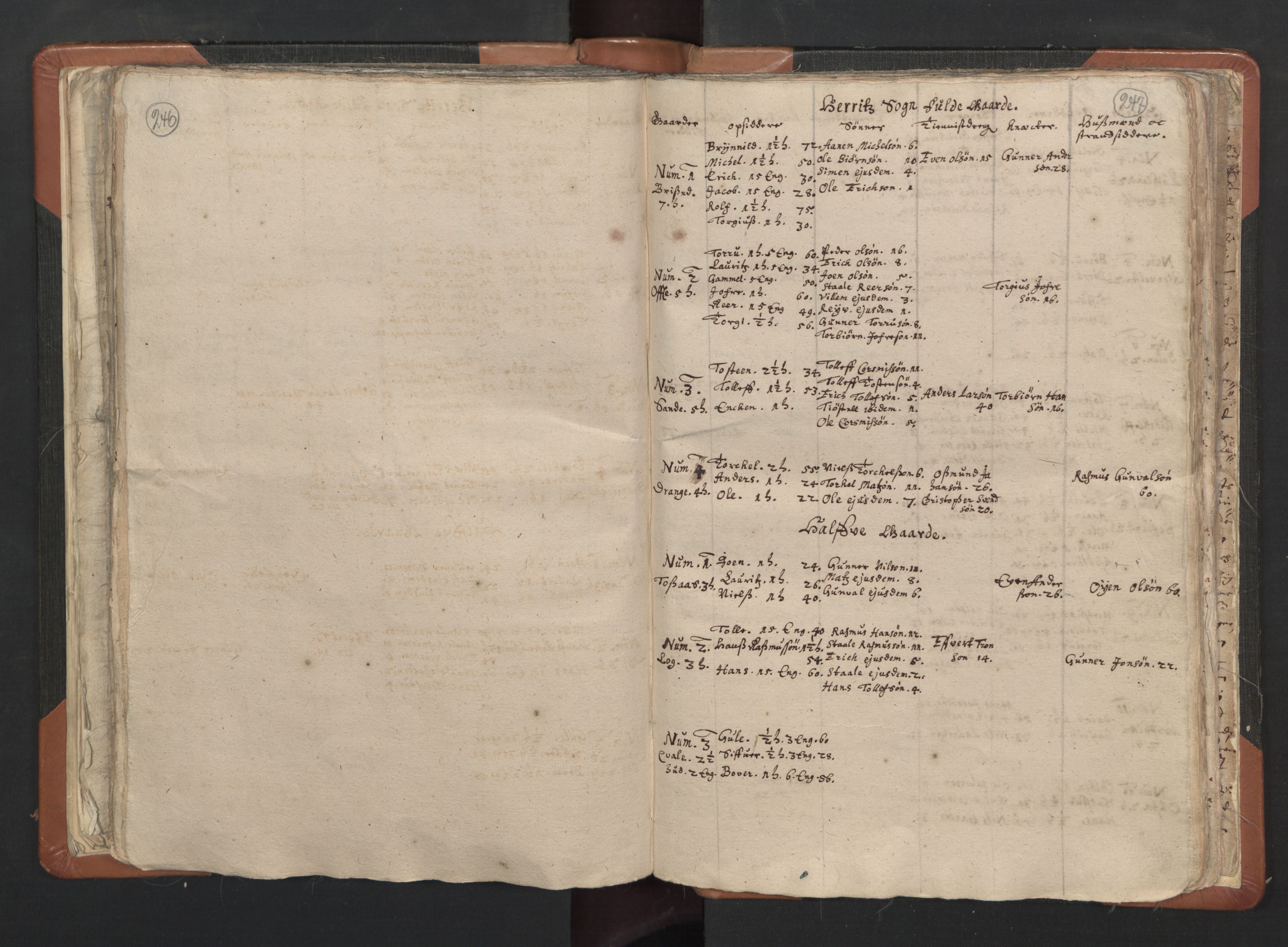 RA, Sogneprestenes manntall 1664-1666, nr. 16: Lista prosti, 1664-1666, s. 246-247