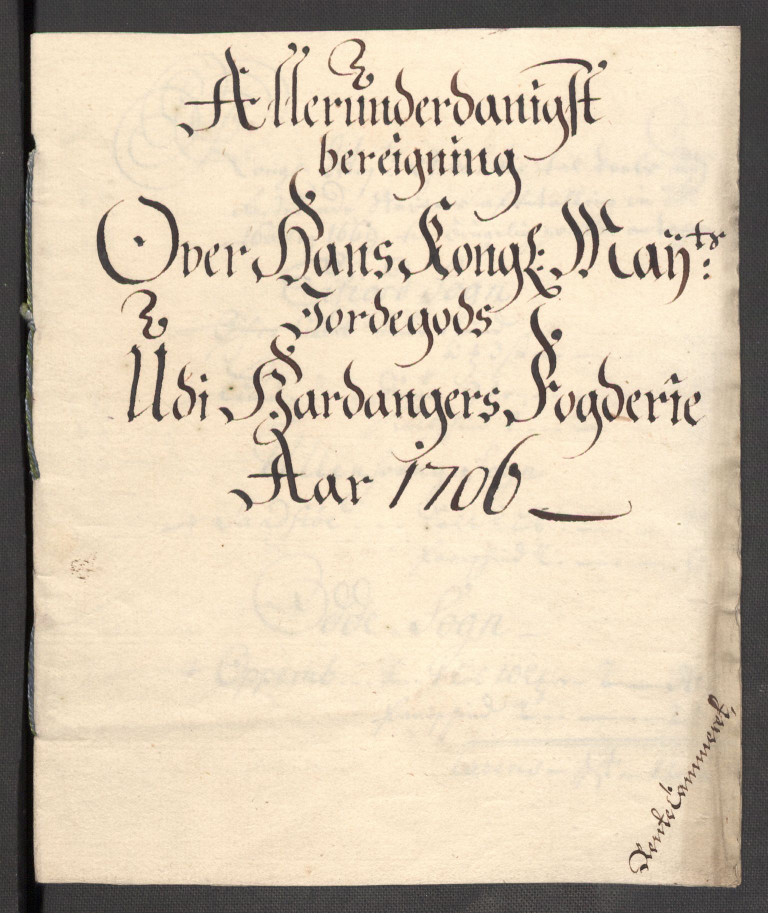 Rentekammeret inntil 1814, Reviderte regnskaper, Fogderegnskap, RA/EA-4092/R48/L2984: Fogderegnskap Sunnhordland og Hardanger, 1706-1707, s. 141