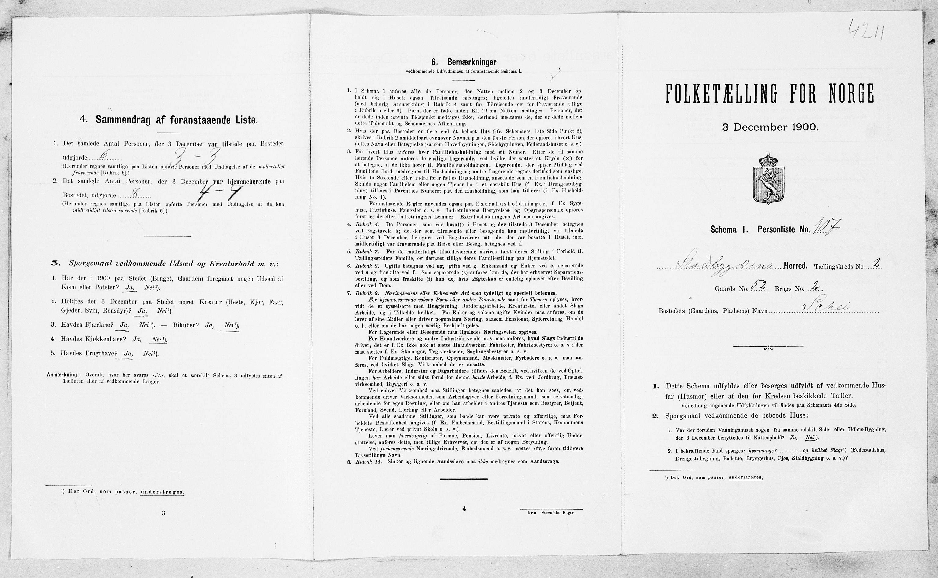 SAT, Folketelling 1900 for 1625 Stadsbygd herred, 1900, s. 412