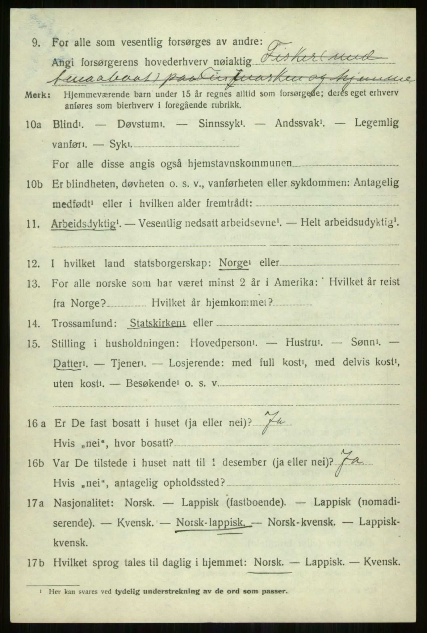 SATØ, Folketelling 1920 for 1941 Skjervøy herred, 1920, s. 4852