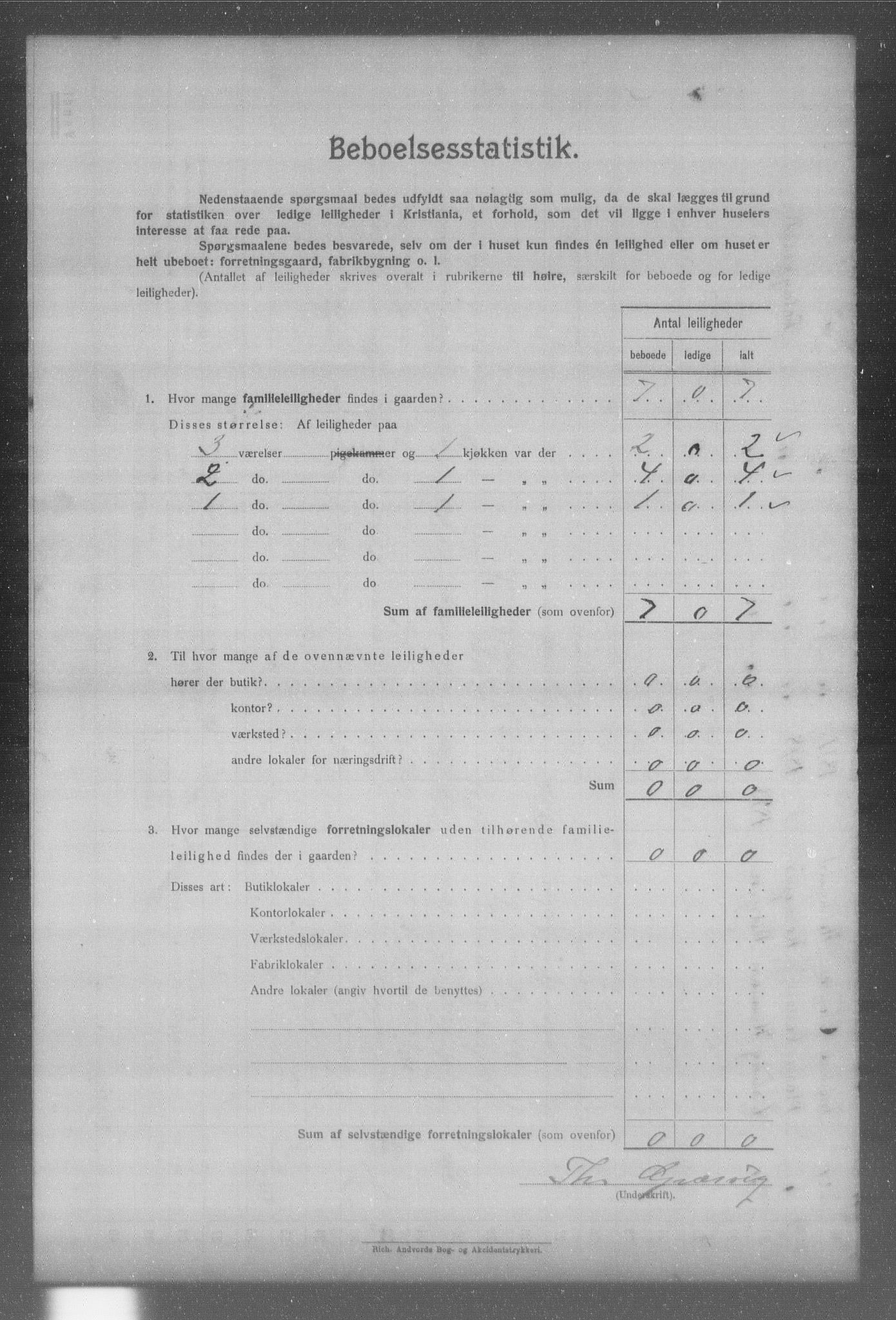 OBA, Kommunal folketelling 31.12.1904 for Kristiania kjøpstad, 1904, s. 1261