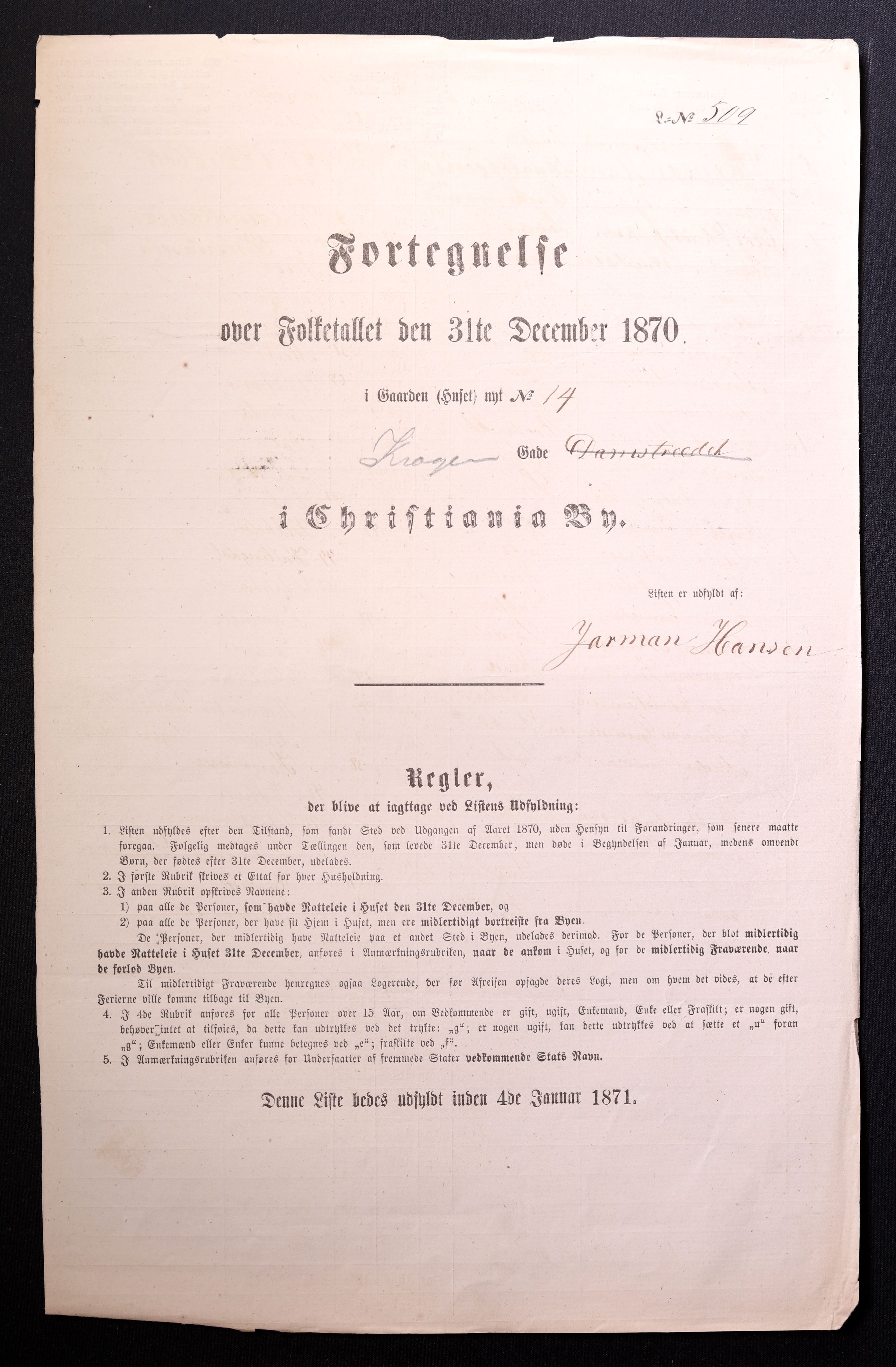 RA, Folketelling 1870 for 0301 Kristiania kjøpstad, 1870, s. 1730