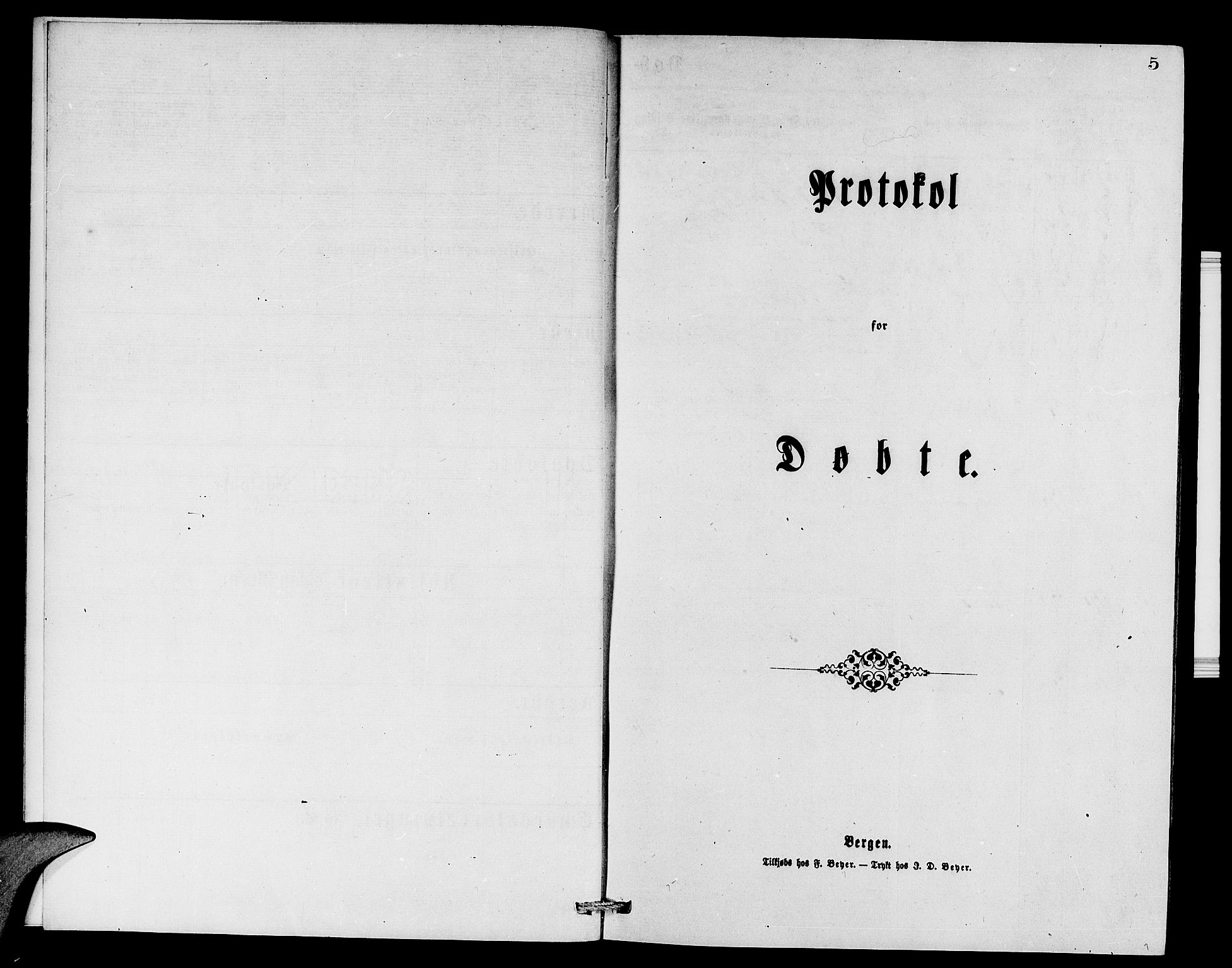 Etne sokneprestembete, AV/SAB-A-75001/H/Hab: Klokkerbok nr. A 4, 1874-1878, s. 5