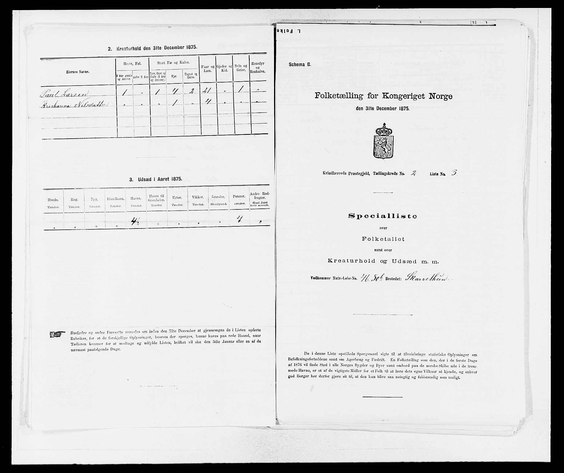 SAB, Folketelling 1875 for 1224P Kvinnherad prestegjeld, 1875, s. 201