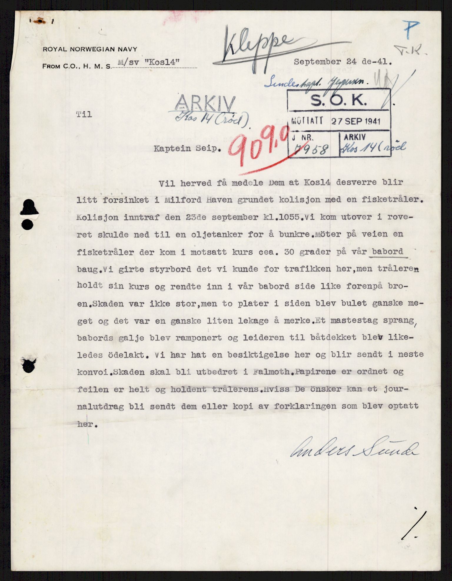 Forsvaret, Sjøforsvarets overkommando, AV/RA-RAFA-2035/D/Dc/L0305: --, 1940-1946, s. 644