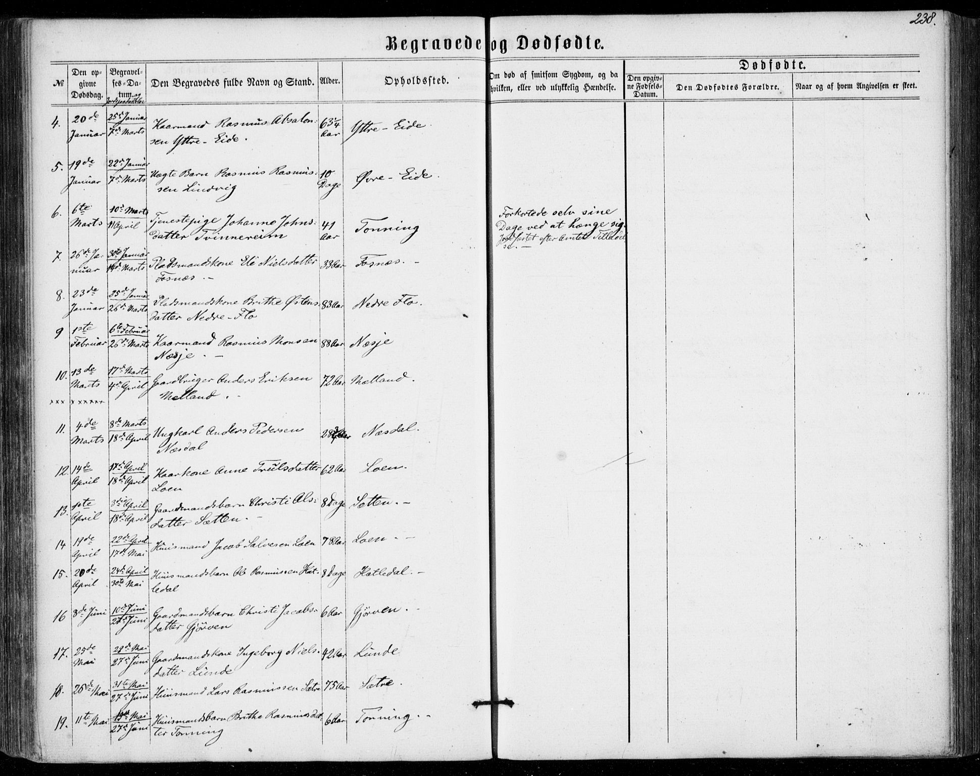 Stryn Sokneprestembete, AV/SAB-A-82501: Ministerialbok nr. A 3, 1862-1877, s. 238