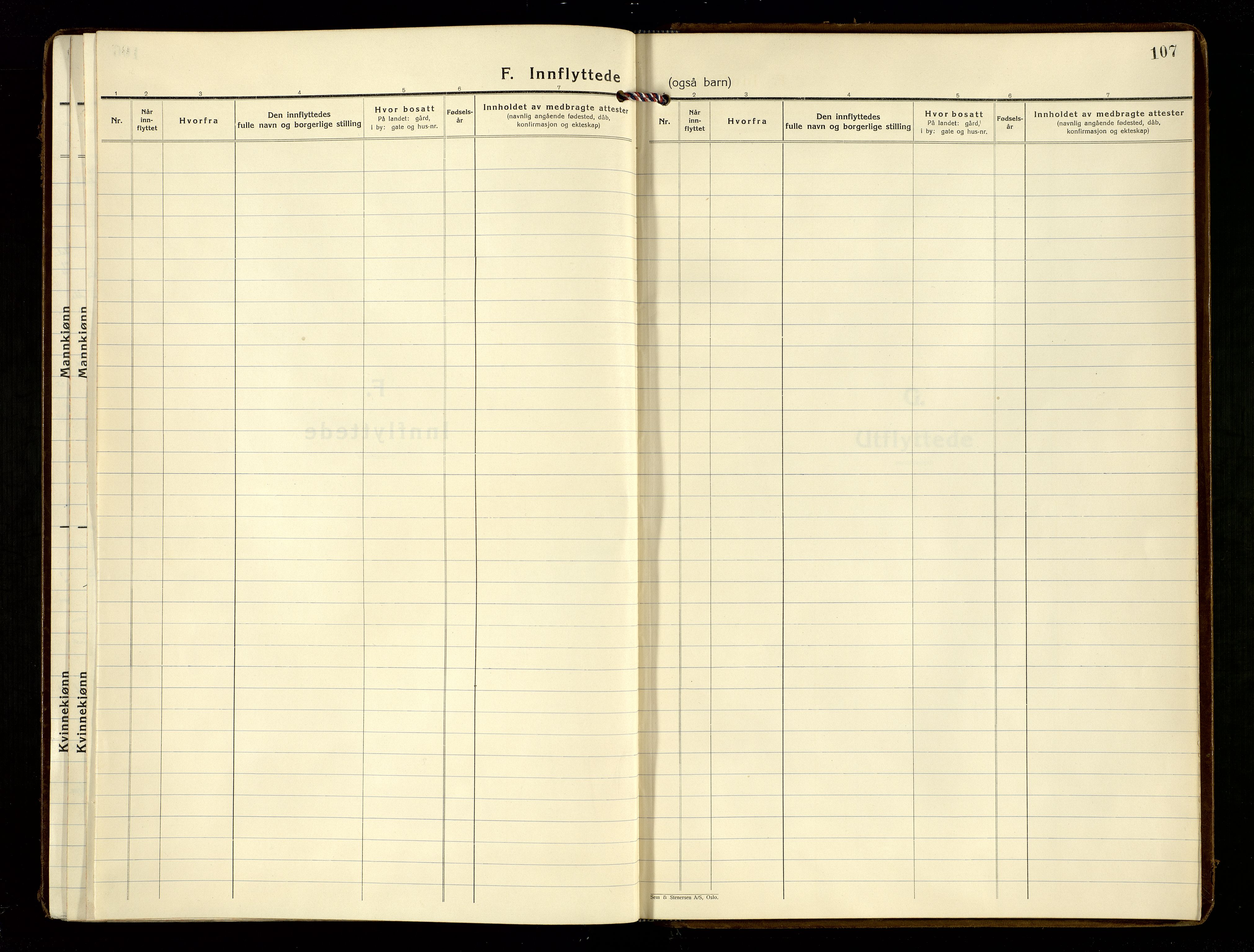 Oddernes sokneprestkontor, SAK/1111-0033/F/Fa/Fab/L0005: Ministerialbok nr. A 5, 1935-1954, s. 107