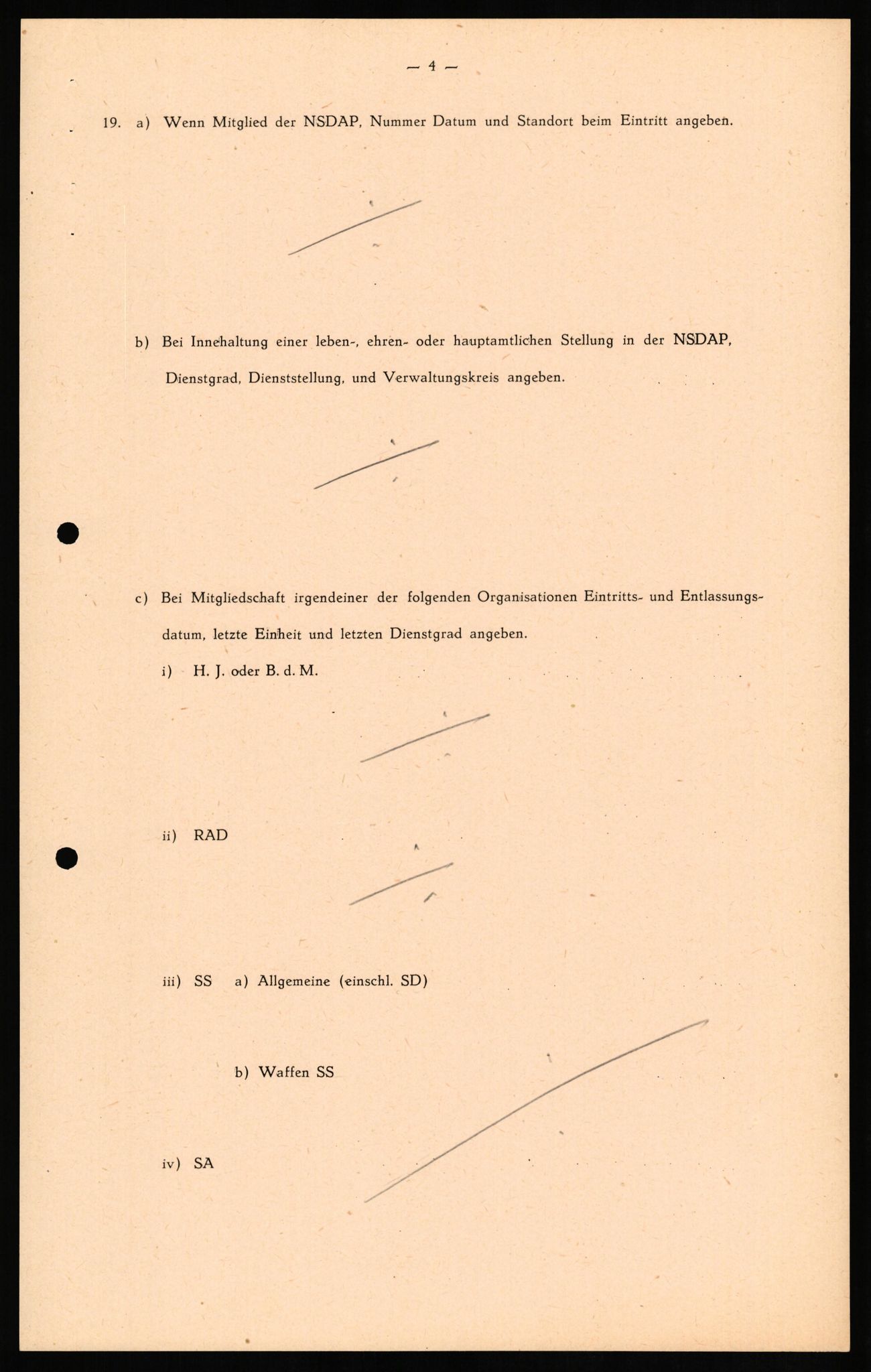 Forsvaret, Forsvarets overkommando II, AV/RA-RAFA-3915/D/Db/L0016: CI Questionaires. Tyske okkupasjonsstyrker i Norge. Tyskere., 1945-1946, s. 20