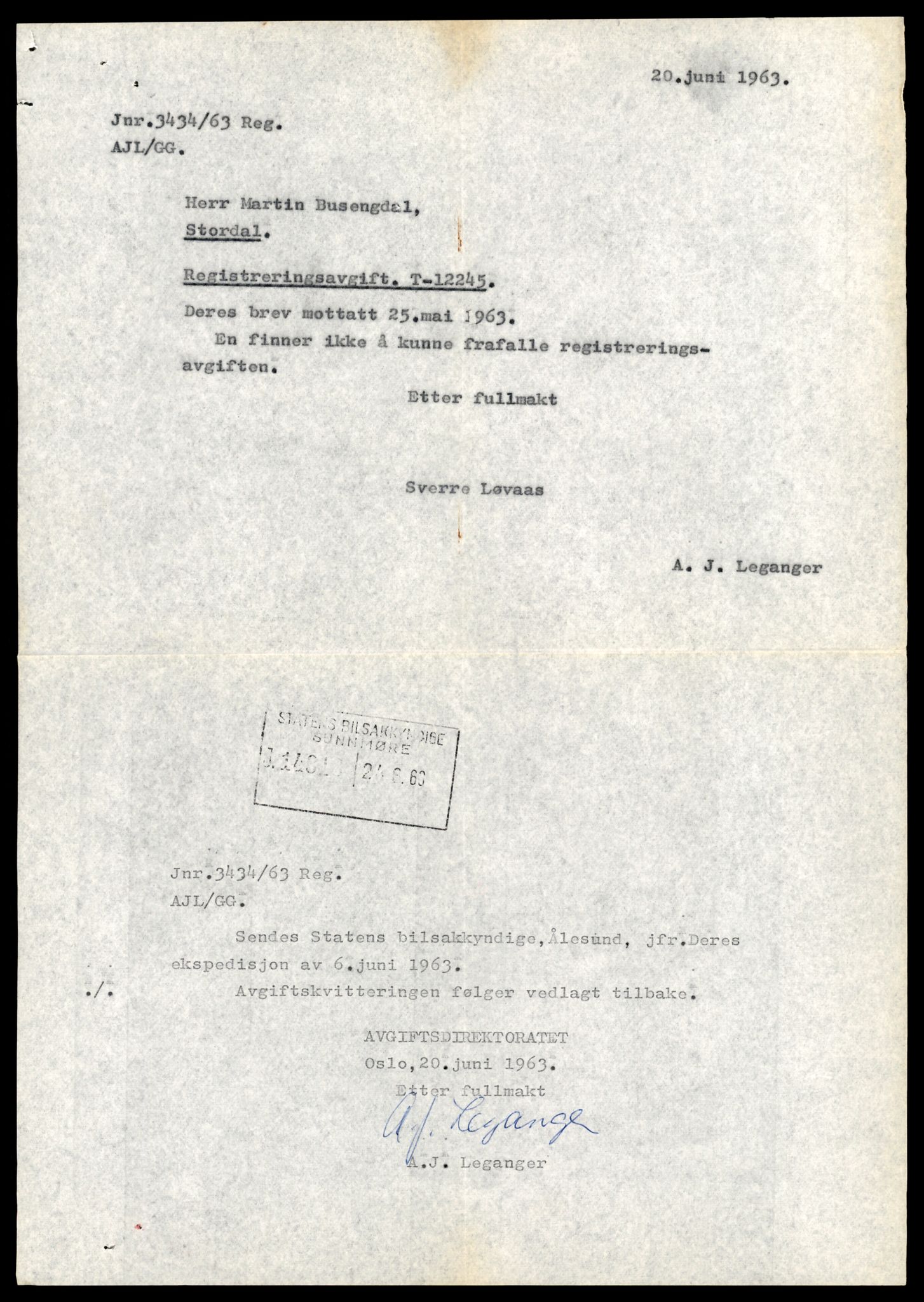 Møre og Romsdal vegkontor - Ålesund trafikkstasjon, AV/SAT-A-4099/F/Fe/L0033: Registreringskort for kjøretøy T 12151 - T 12474, 1927-1998, s. 2339