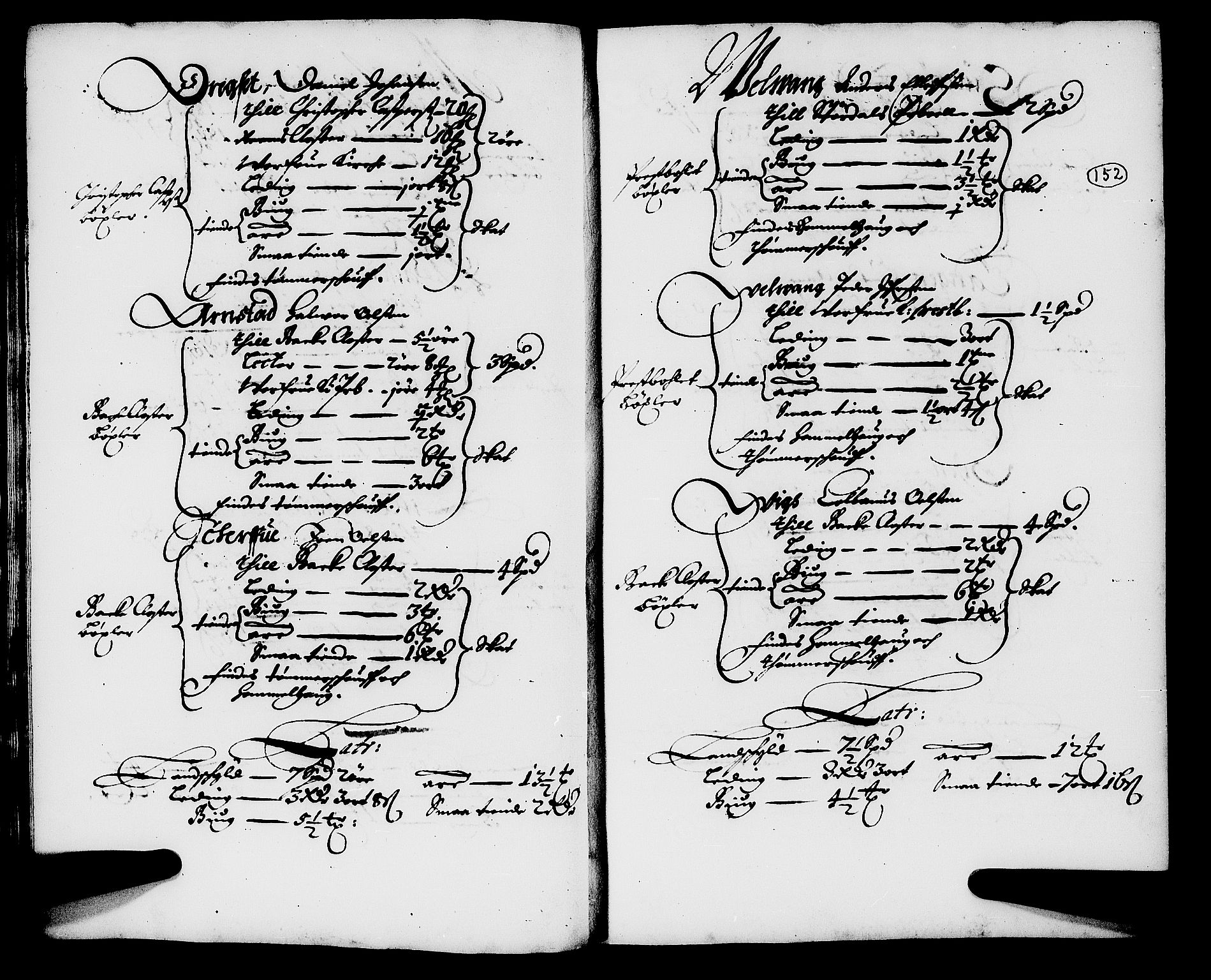 Rentekammeret inntil 1814, Realistisk ordnet avdeling, AV/RA-EA-4070/N/Nb/Nba/L0054: Stjørdal len, 1669, s. 151b-152a