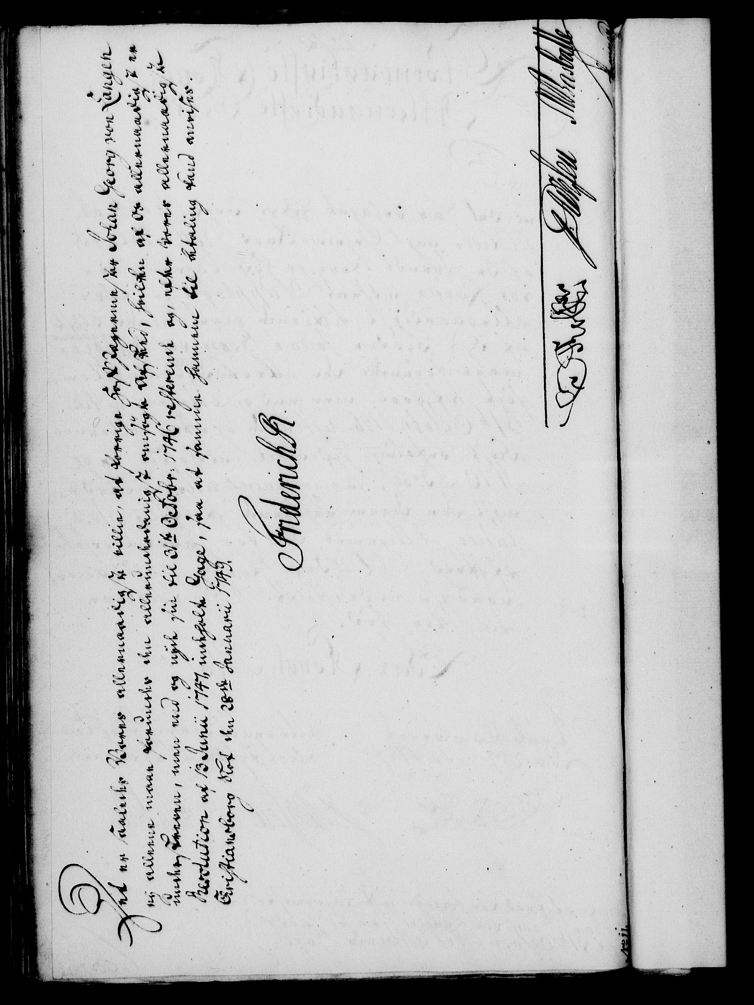 Rentekammeret, Kammerkanselliet, RA/EA-3111/G/Gf/Gfa/L0031: Norsk relasjons- og resolusjonsprotokoll (merket RK 52.31), 1749, s. 79