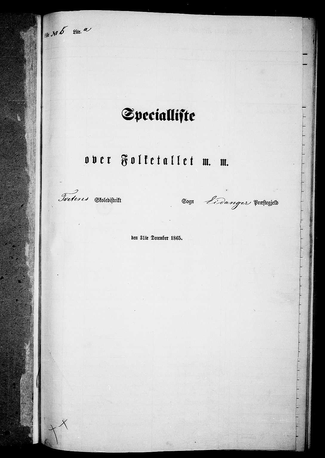 RA, Folketelling 1865 for 0813P Eidanger prestegjeld, 1865, s. 99