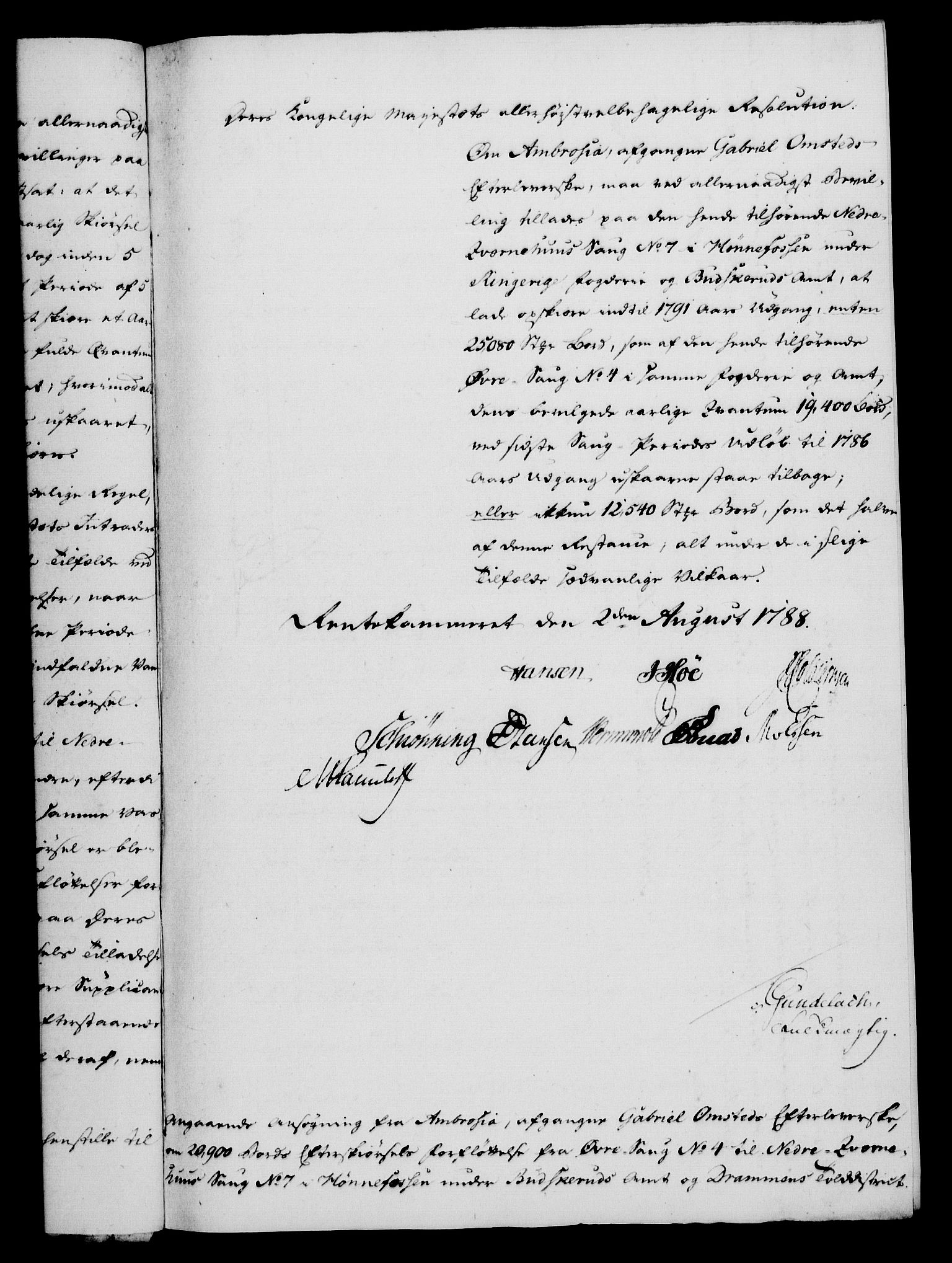 Rentekammeret, Kammerkanselliet, RA/EA-3111/G/Gf/Gfa/L0070: Norsk relasjons- og resolusjonsprotokoll (merket RK 52.70), 1788, s. 419