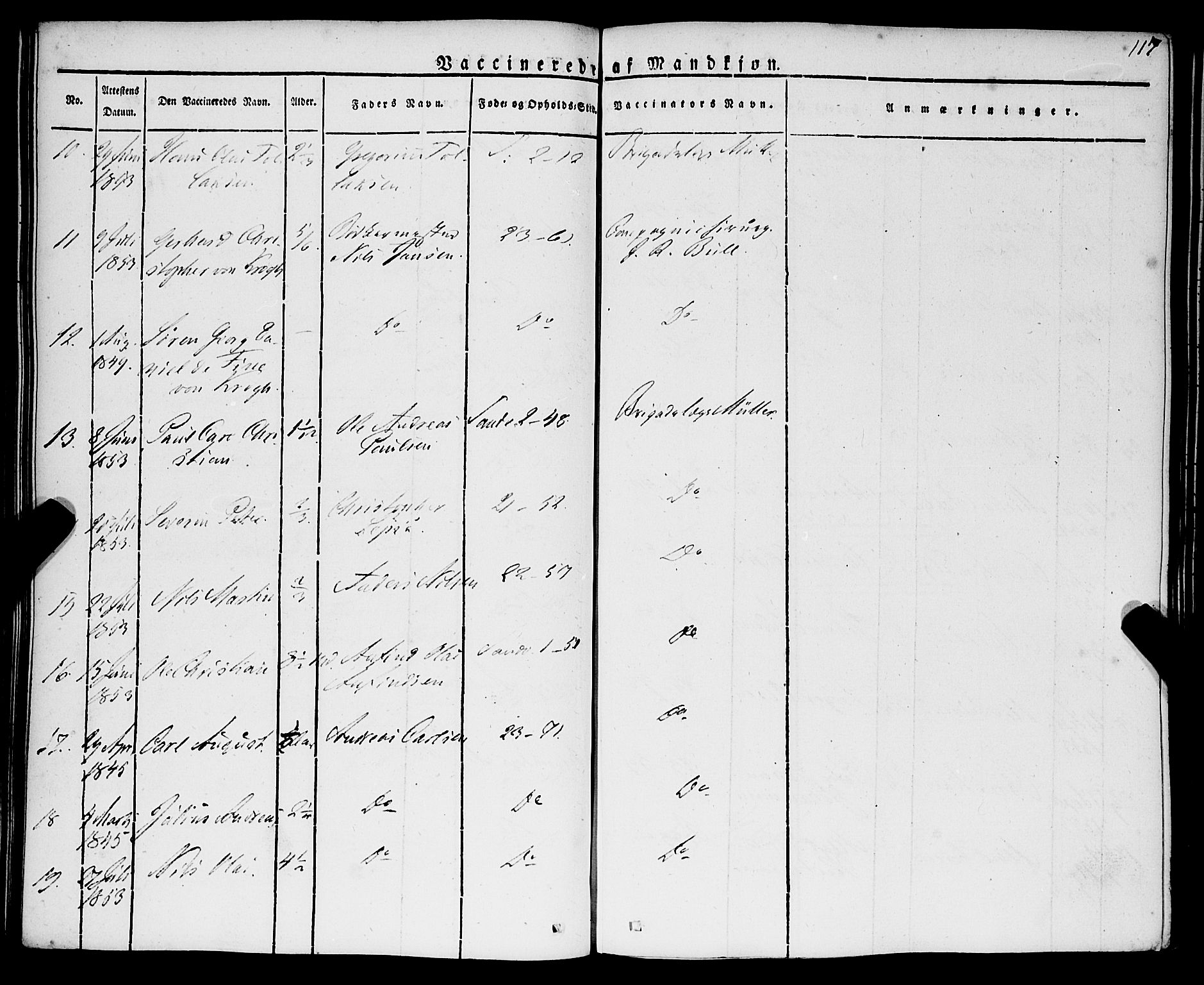 Korskirken sokneprestembete, SAB/A-76101/H/Haa/L0050: Ministerialbok nr. F 1, 1821-1869, s. 117
