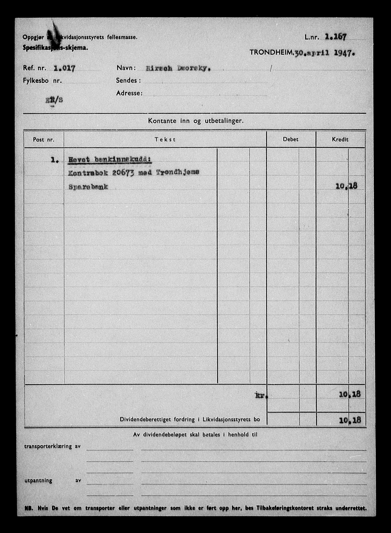 Justisdepartementet, Tilbakeføringskontoret for inndratte formuer, AV/RA-S-1564/H/Hc/Hca/L0894: --, 1945-1947, s. 512