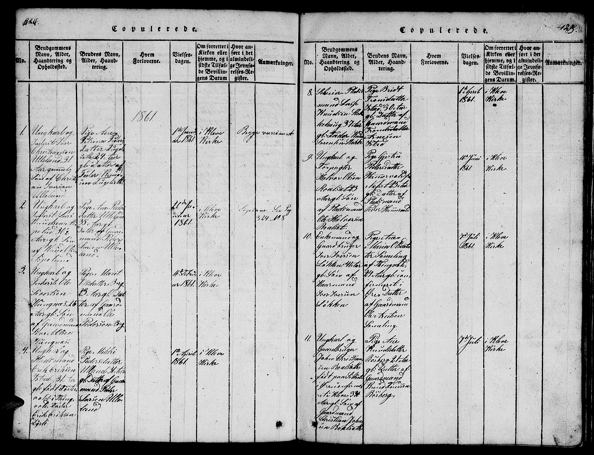 Ministerialprotokoller, klokkerbøker og fødselsregistre - Møre og Romsdal, AV/SAT-A-1454/557/L0683: Klokkerbok nr. 557C01, 1818-1862, s. 424-425