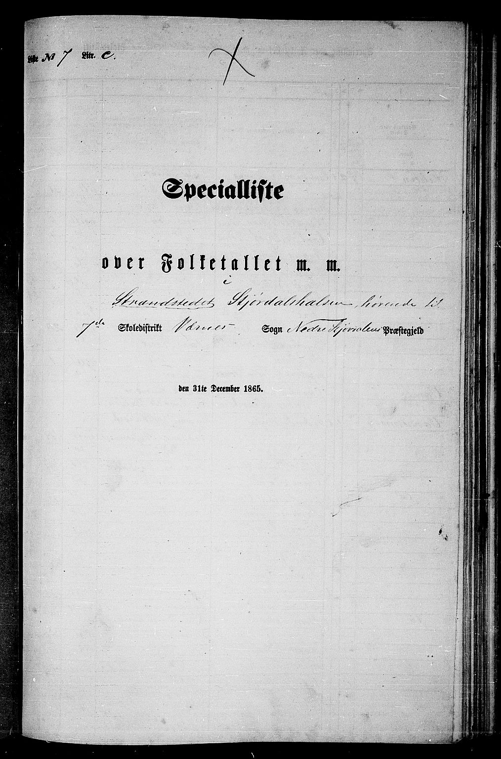 RA, Folketelling 1865 for 1714P Nedre Stjørdal prestegjeld, 1865, s. 151