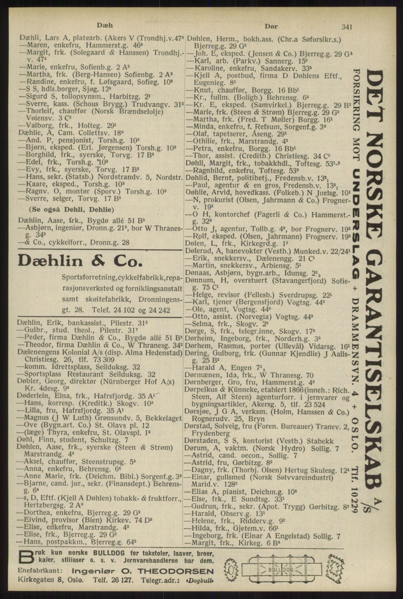 Kristiania/Oslo adressebok, PUBL/-, 1934, s. 341