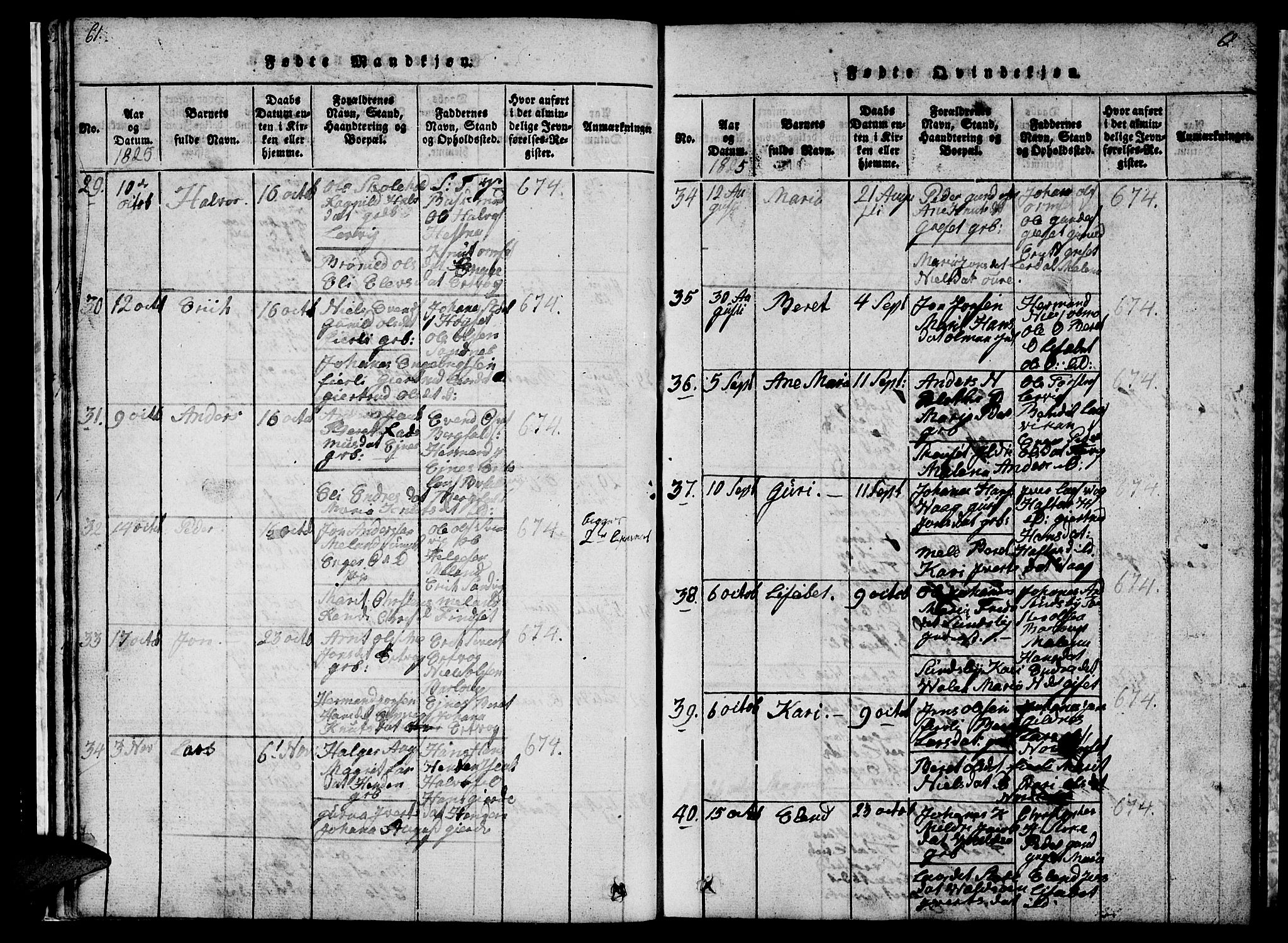 Ministerialprotokoller, klokkerbøker og fødselsregistre - Møre og Romsdal, AV/SAT-A-1454/578/L0908: Klokkerbok nr. 578C01, 1819-1837, s. 61-62